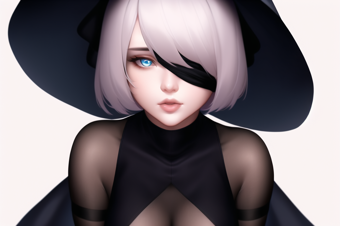 The best android from NovelAI (5) - NSFW, My, Art, Нейронные сети, Artificial Intelligence, Girls, Anime, 2D, Stable diffusion, Longpost, Anime art, Yorha unit No 2 type B, NIER Automata, Boobs, Sperm, Halloween, Pumpkin, Booty