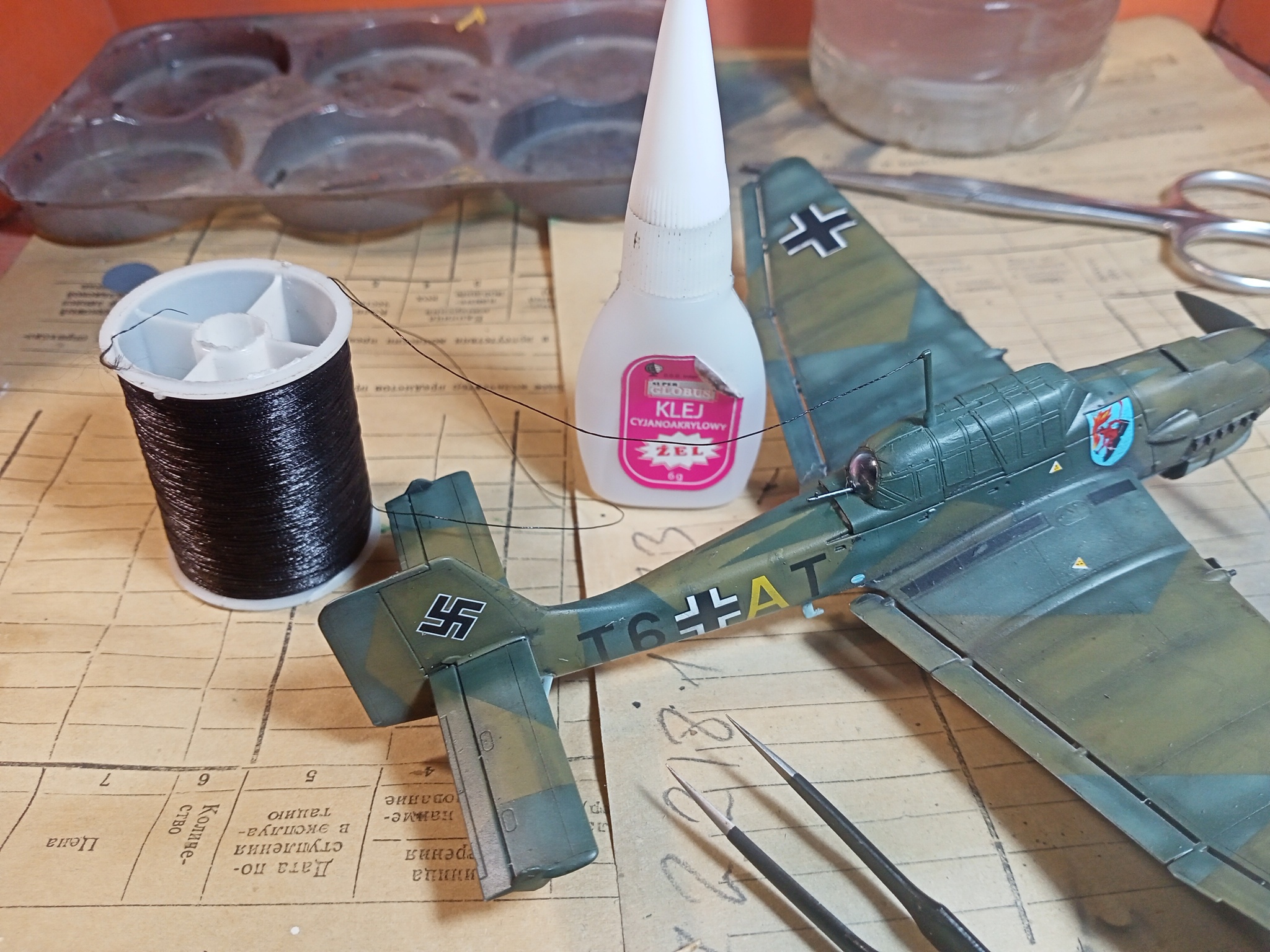 Junkers Ju.87B-2 Stuka (1/72 Zvezda). Assembly notes - My, Stand modeling, Modeling, Scale model, Miniature, Painting miniatures, With your own hands, Needlework with process, Needlework, Aviation, The Second World War, Airplane, Germany, Luftwaffe, Prefabricated model, Airbrushing, Overview, Bomber, Junkers, Thing, Longpost