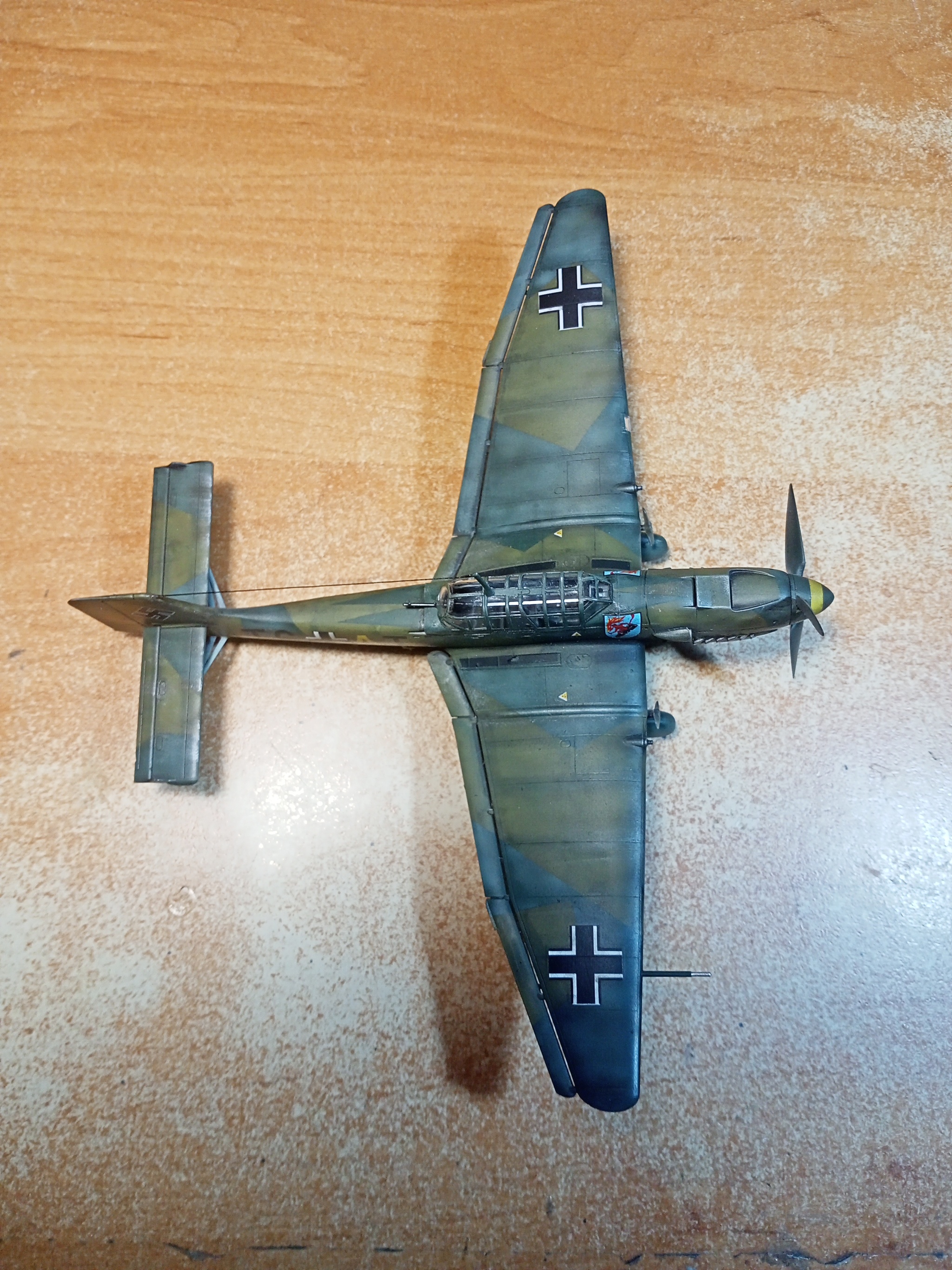 Junkers Ju.87B-2 Stuka (1/72 Zvezda). Assembly notes - My, Stand modeling, Modeling, Scale model, Miniature, Painting miniatures, With your own hands, Needlework with process, Needlework, Aviation, The Second World War, Airplane, Germany, Luftwaffe, Prefabricated model, Airbrushing, Overview, Bomber, Junkers, Thing, Longpost