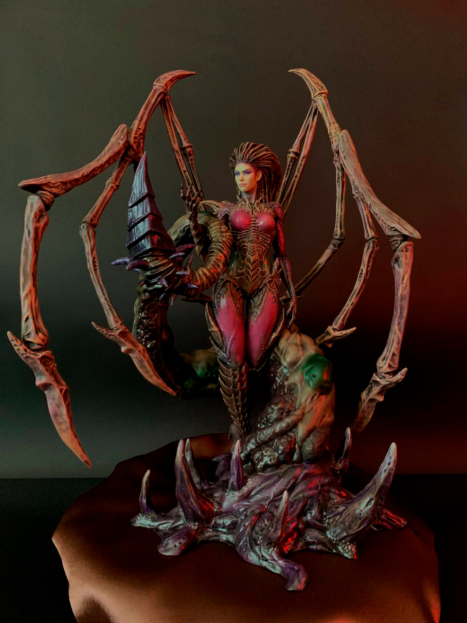 Kerrigan with Wings - My, Kerrigan, Starcraft, Painting miniatures, 3D печать, Hobby, Miniature, Longpost