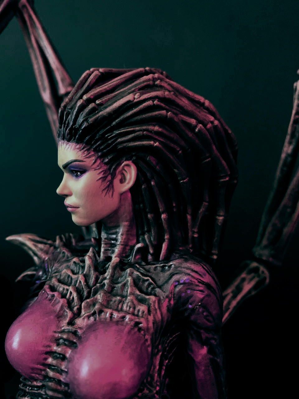 Kerrigan with Wings - My, Kerrigan, Starcraft, Painting miniatures, 3D печать, Hobby, Miniature, Longpost