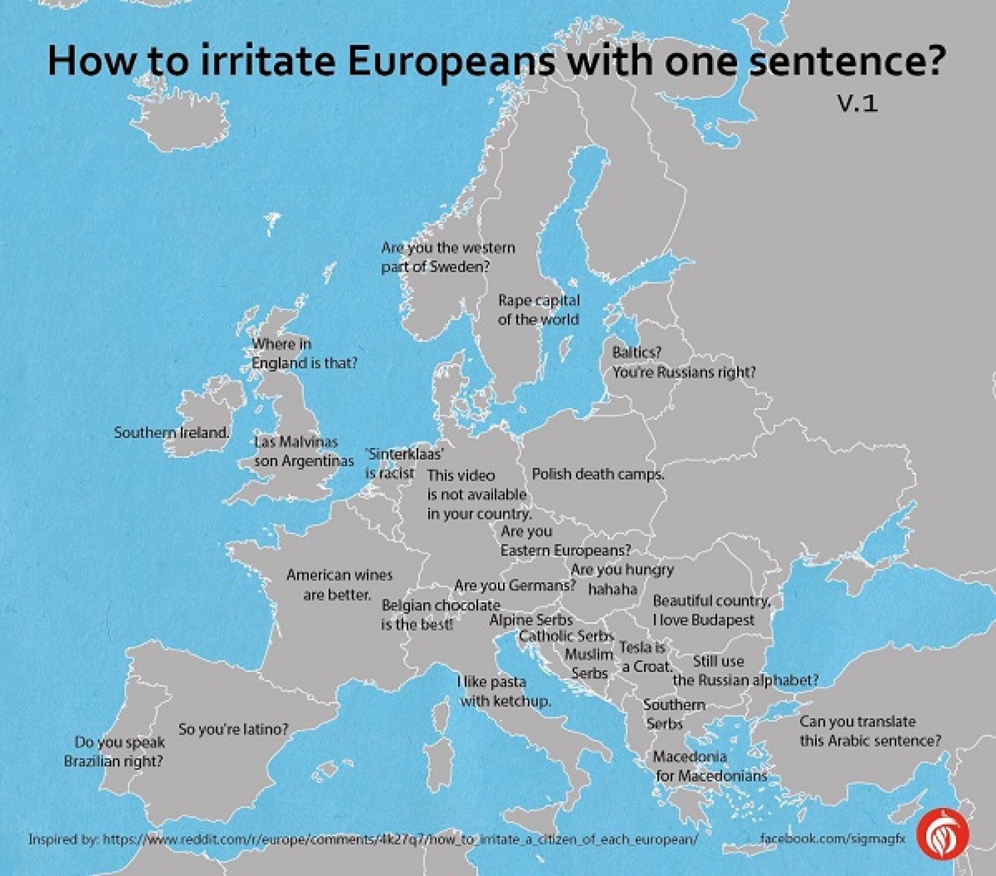 Как выбесить европейцев одним предложением? - Европа, Стереотипы, Бешенство, Вопрос