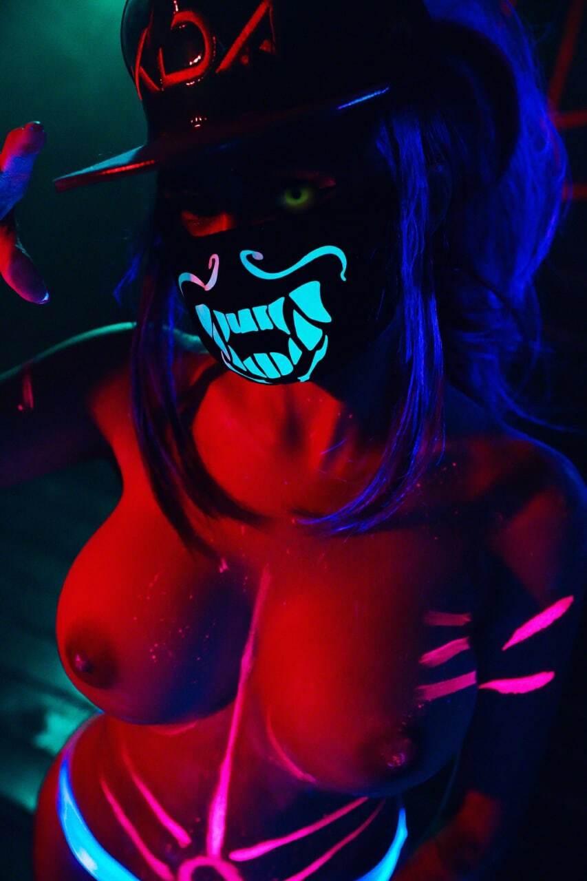 Akali, The Free Killer - League of Legends - NSFW, Akali, League of legends, Cosplay, Longpost, Boobs, Christina Fink