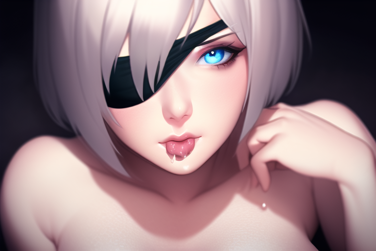 The best android from NovelAI (5) - NSFW, My, Art, Нейронные сети, Artificial Intelligence, Girls, Anime, 2D, Stable diffusion, Longpost, Anime art, Yorha unit No 2 type B, NIER Automata, Boobs, Sperm, Halloween, Pumpkin, Booty