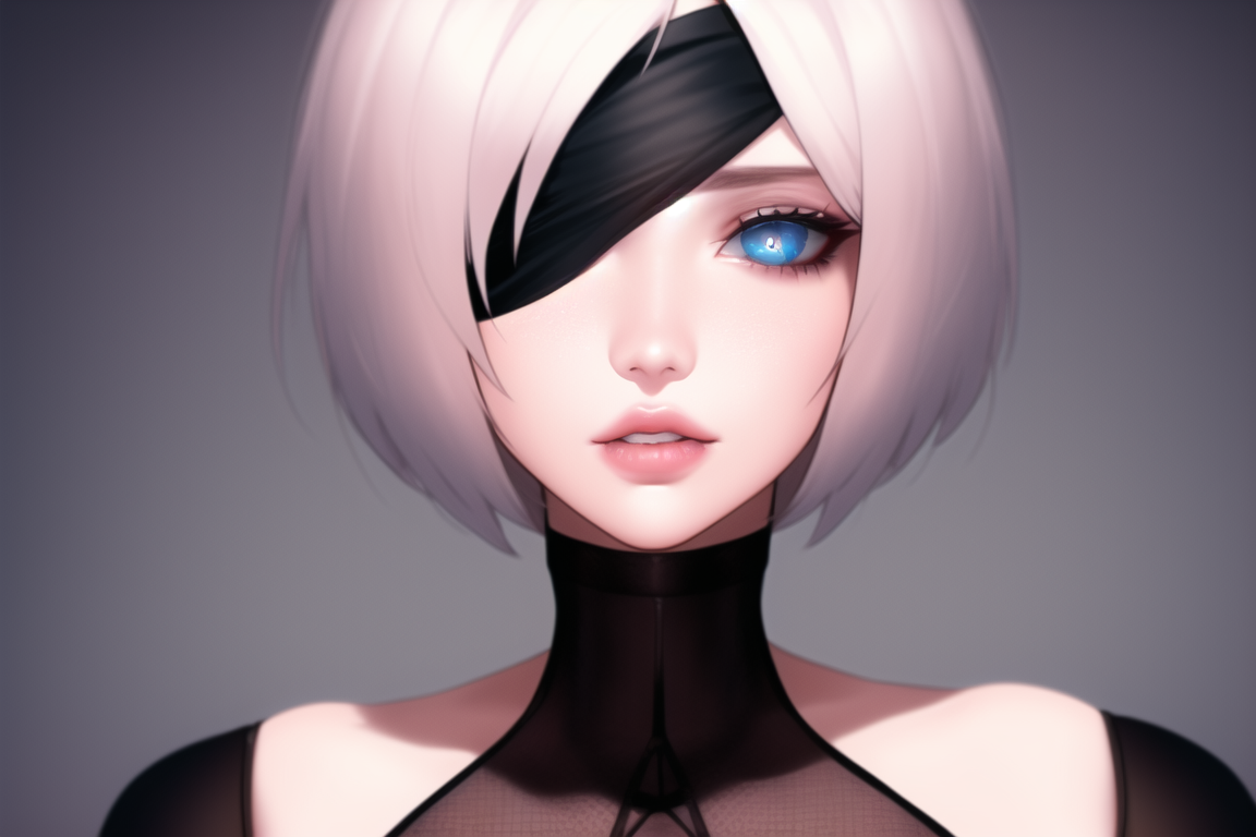 The best android from NovelAI (5) - NSFW, My, Art, Нейронные сети, Artificial Intelligence, Girls, Anime, 2D, Stable diffusion, Longpost, Anime art, Yorha unit No 2 type B, NIER Automata, Boobs, Sperm, Halloween, Pumpkin, Booty