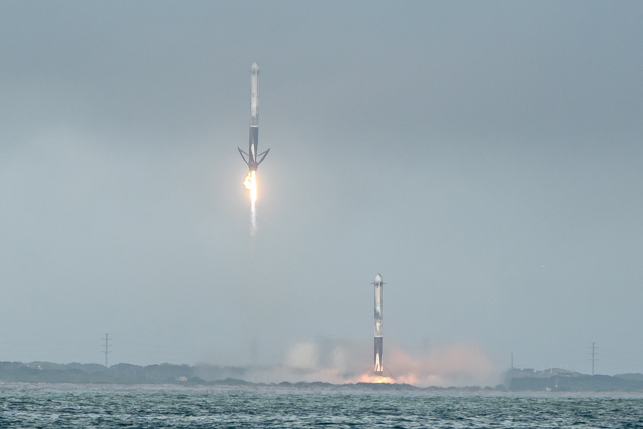 Photos from the Falcon Heavy launch - Technologies, Cosmonautics, Space, USA, Spacex, Rocket, Rocket launch, The photo, Longpost