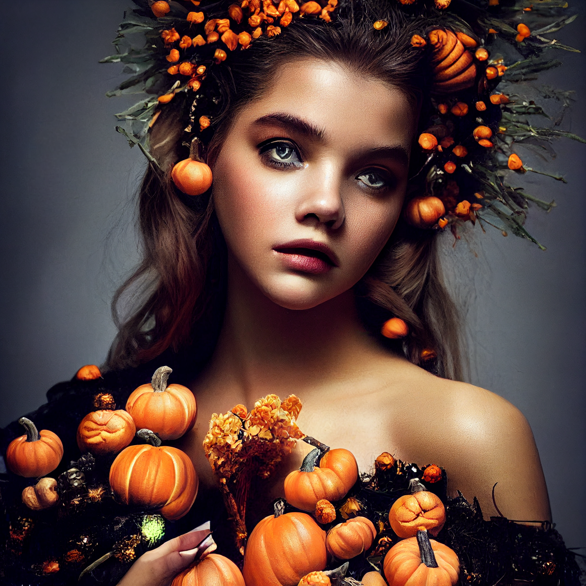 A little bit of neuro-pumpkins - Нейронные сети, Art, Halloween, Halloween pumpkin, Witches, Art, Longpost