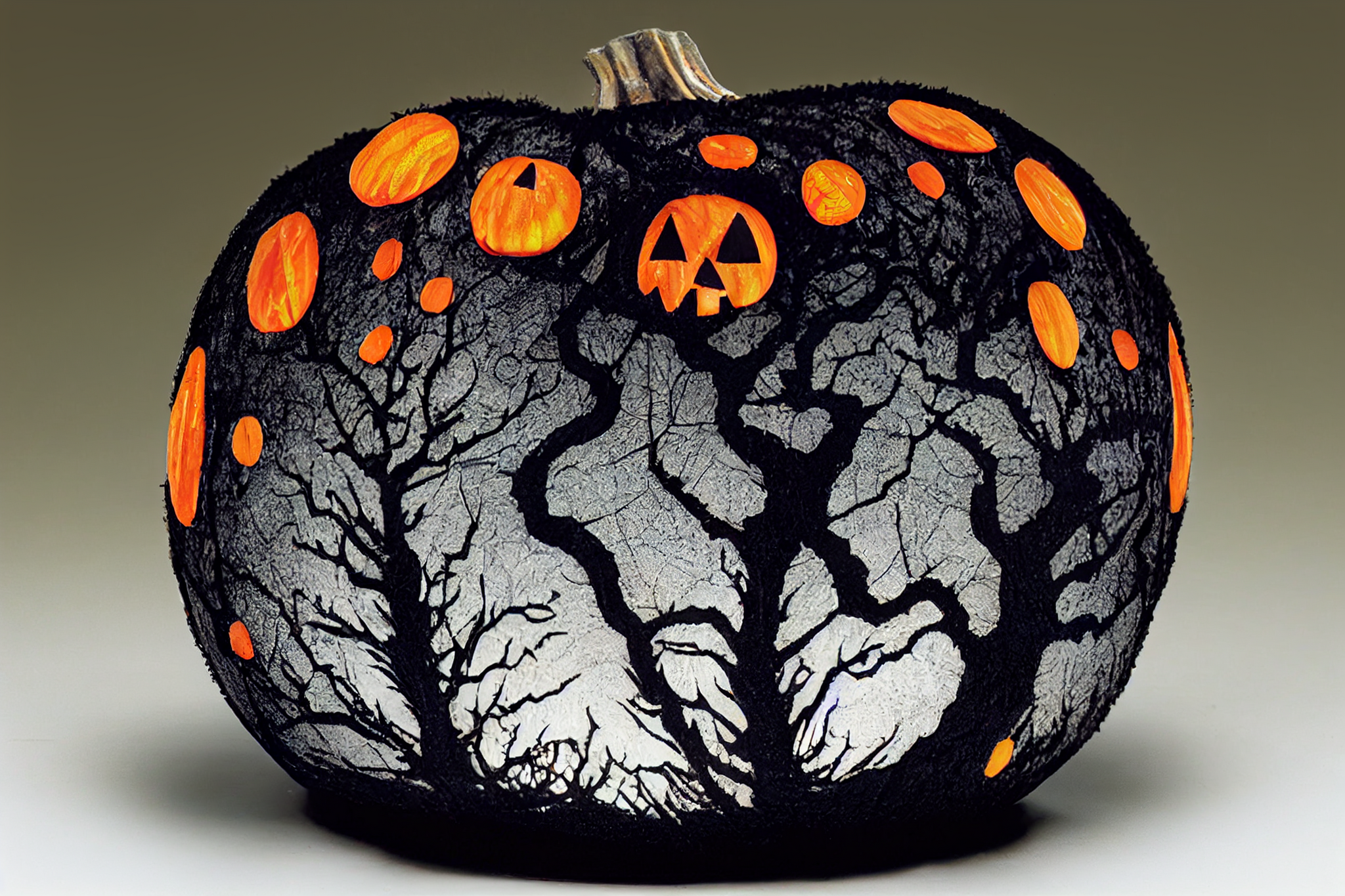 A little bit of neuro-pumpkins - Нейронные сети, Art, Halloween, Halloween pumpkin, Witches, Art, Longpost