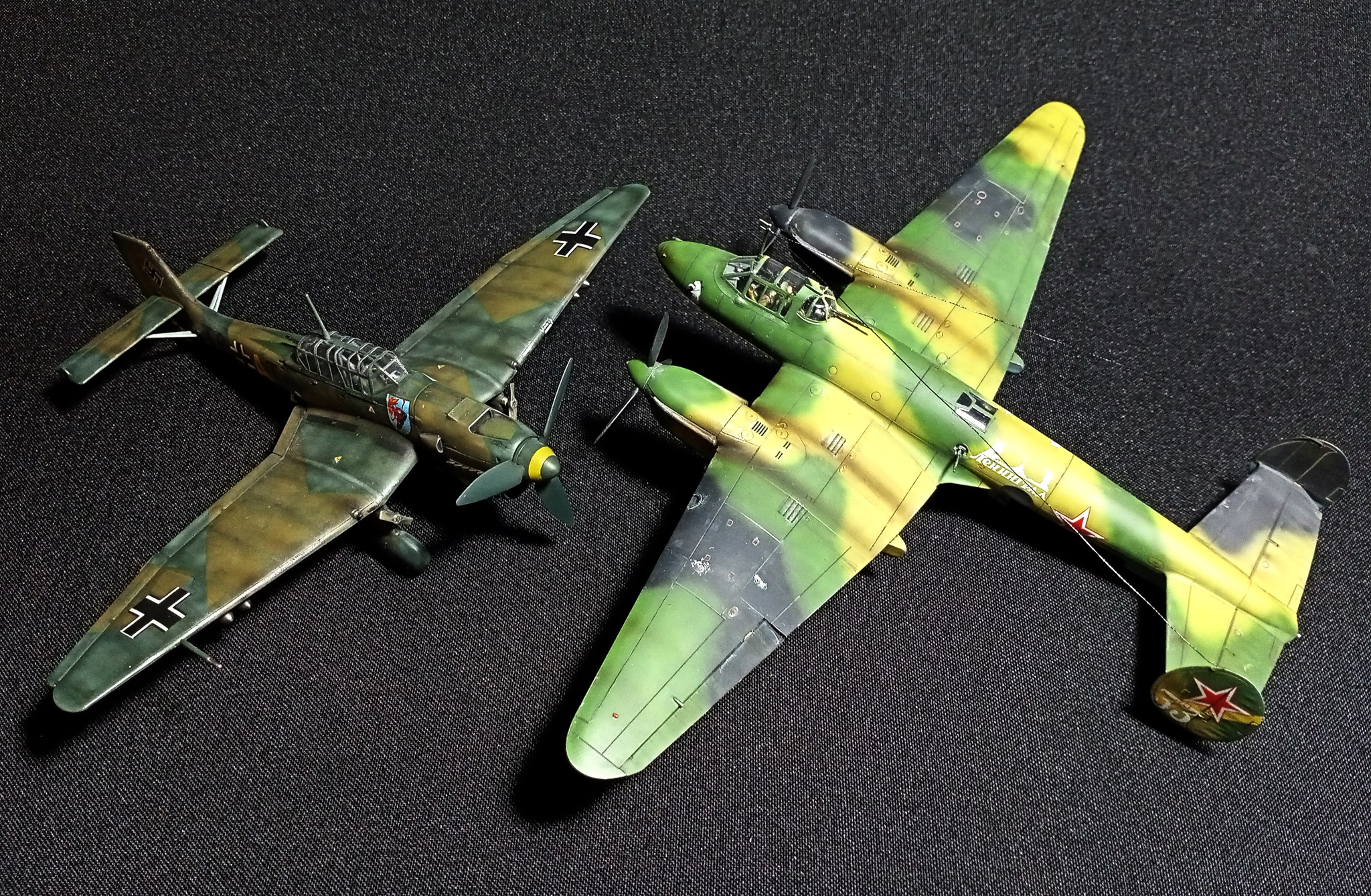 Иерихонская труба. Junkers Ju.87B-2 Stuka - Моё, Моделизм, Стендовый моделизм, Сборная модель, Хобби, Миниатюра, Своими руками, Рукоделие без процесса, Авиация, История, Самолет, Вторая мировая война, Масштабная модель, Коллекция, Коллекционирование, Германия, Люфтваффе, Юнкерс, Штука, Бомбардировщик, Видео, Длиннопост