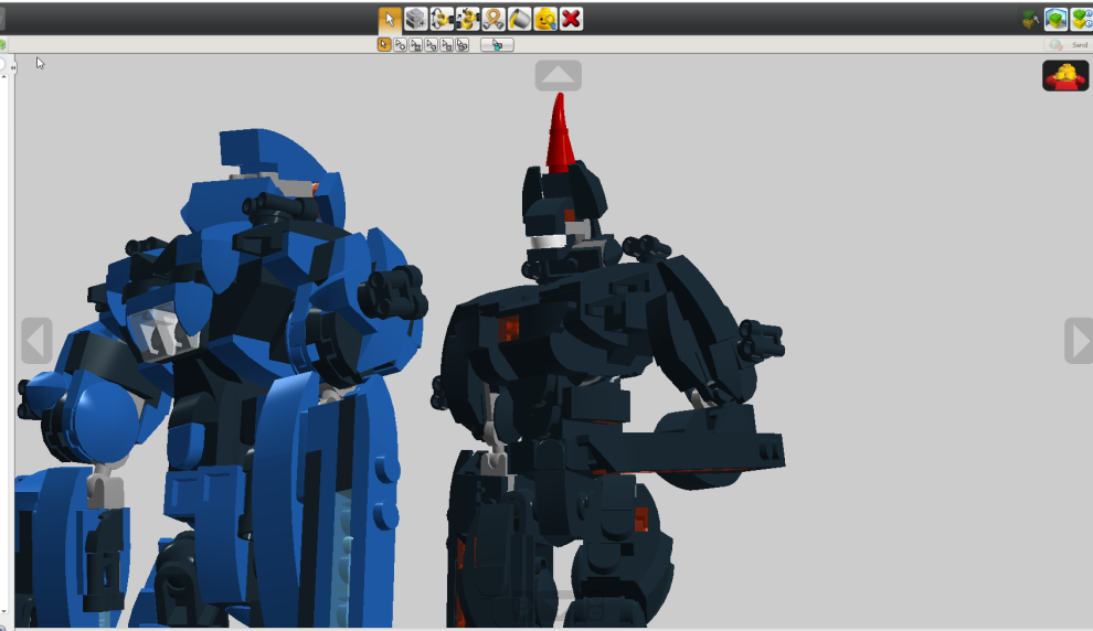 Yadiger vs Obsidian King - My, Artist, 3D modeling, Lego, Robot