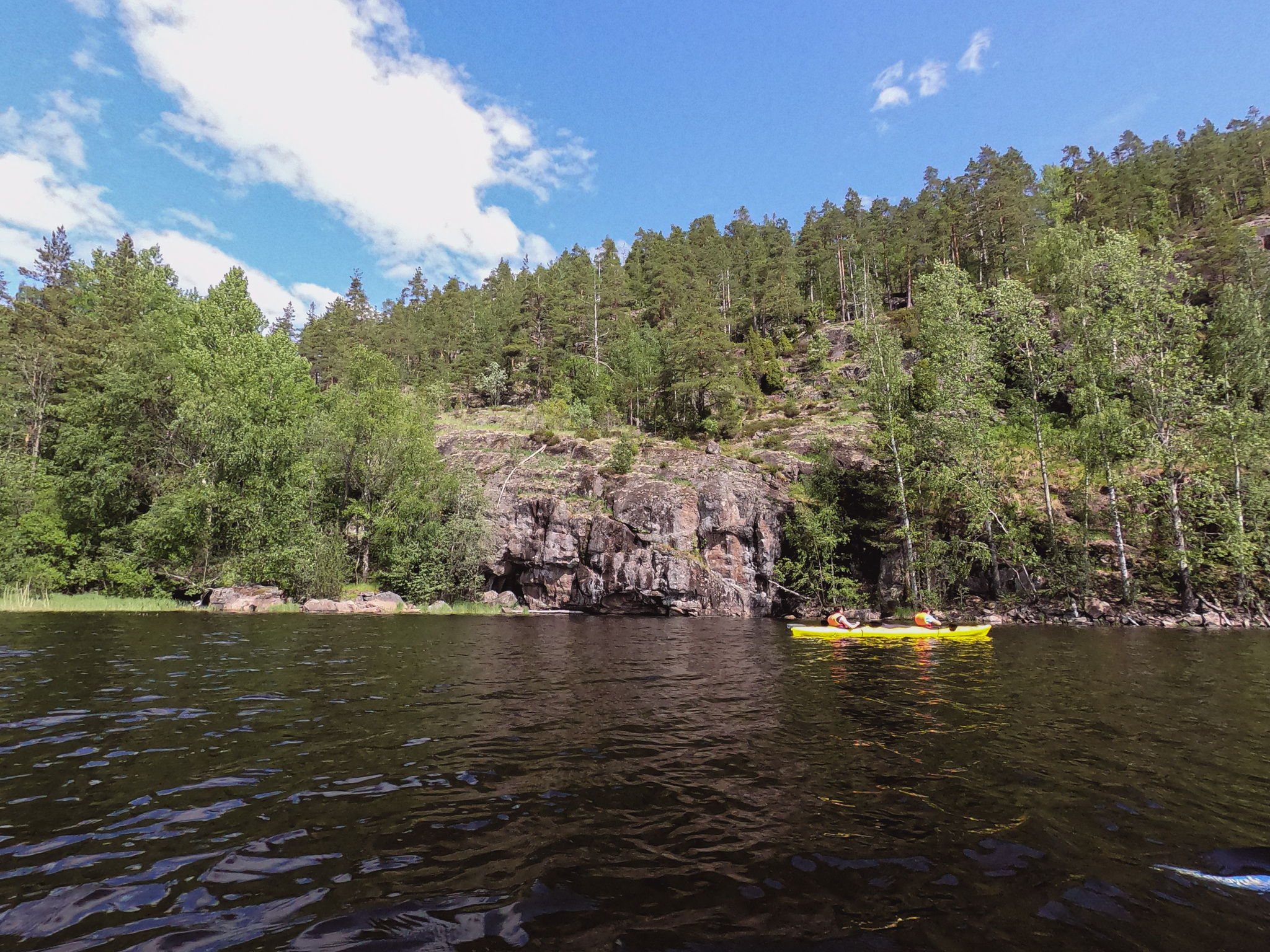 On the skerries of Lake Ladoga in kayaks. Karelia - My, Карелия, Travels, Kayak, Video, Youtube, Ladoga lake, Ladoga skerries