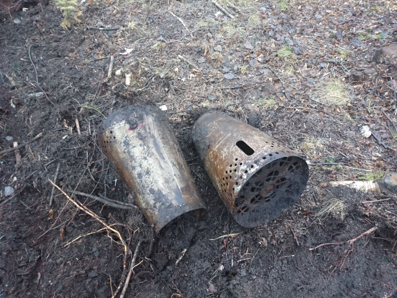 dug out on site - Archeology, Scrap metal