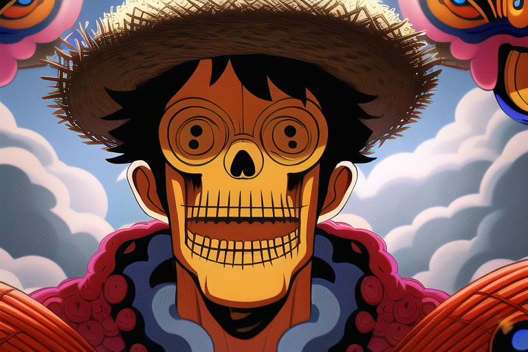 Monkey D Luffy - My, Нейронные сети, One piece, Novelai, Monkey D Luffy, Longpost