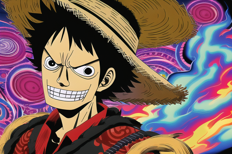 Monkey D Luffy - Моё, Нейронные сети, One Piece, Novelai, Monkey D Luffy, Длиннопост