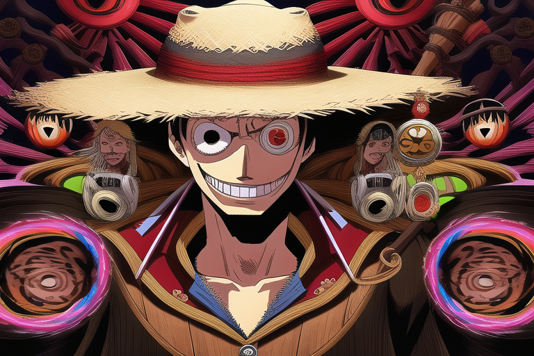 Monkey D Luffy - Моё, Нейронные сети, One Piece, Novelai, Monkey D Luffy, Длиннопост