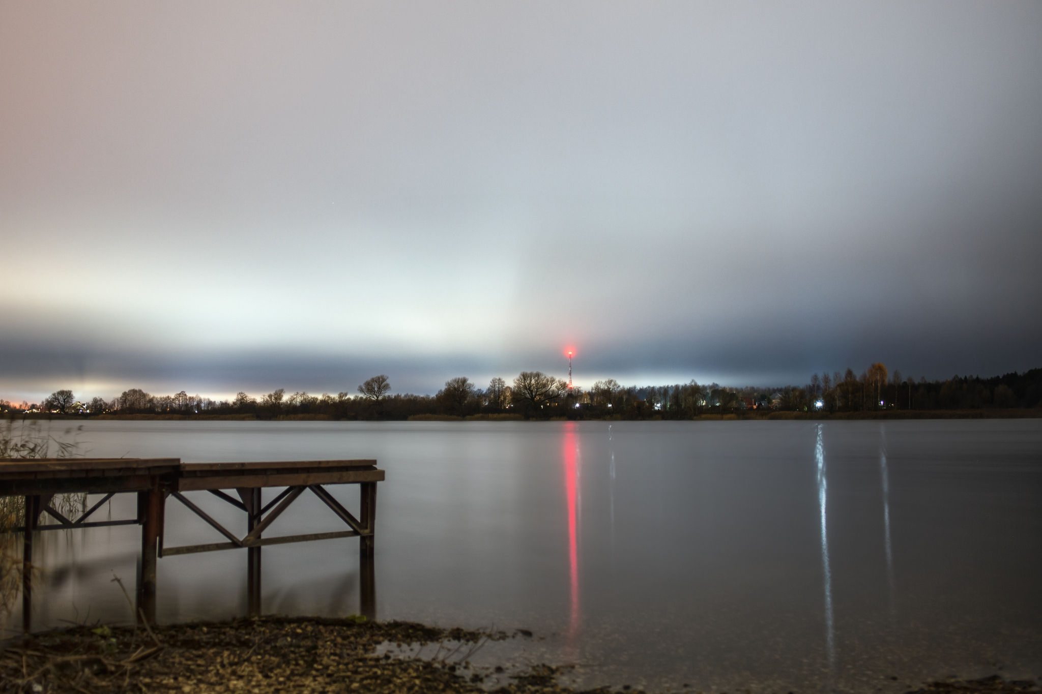 R. Volga - My, The photo, Nature, Sky, Autumn, River, Night