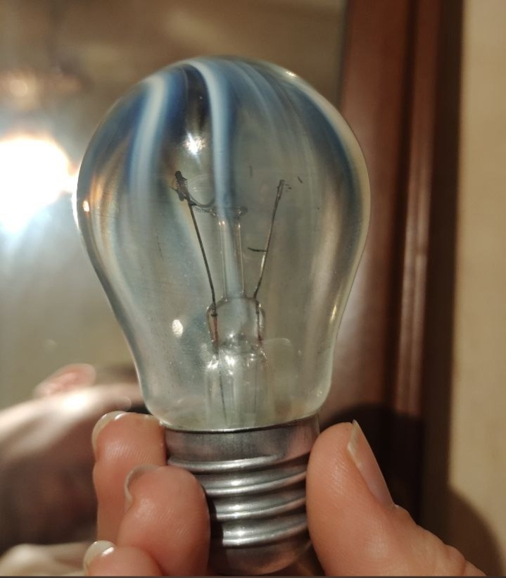 Beautiful light bulb died - My, Wiring, Bulb, Breaking, Electrician