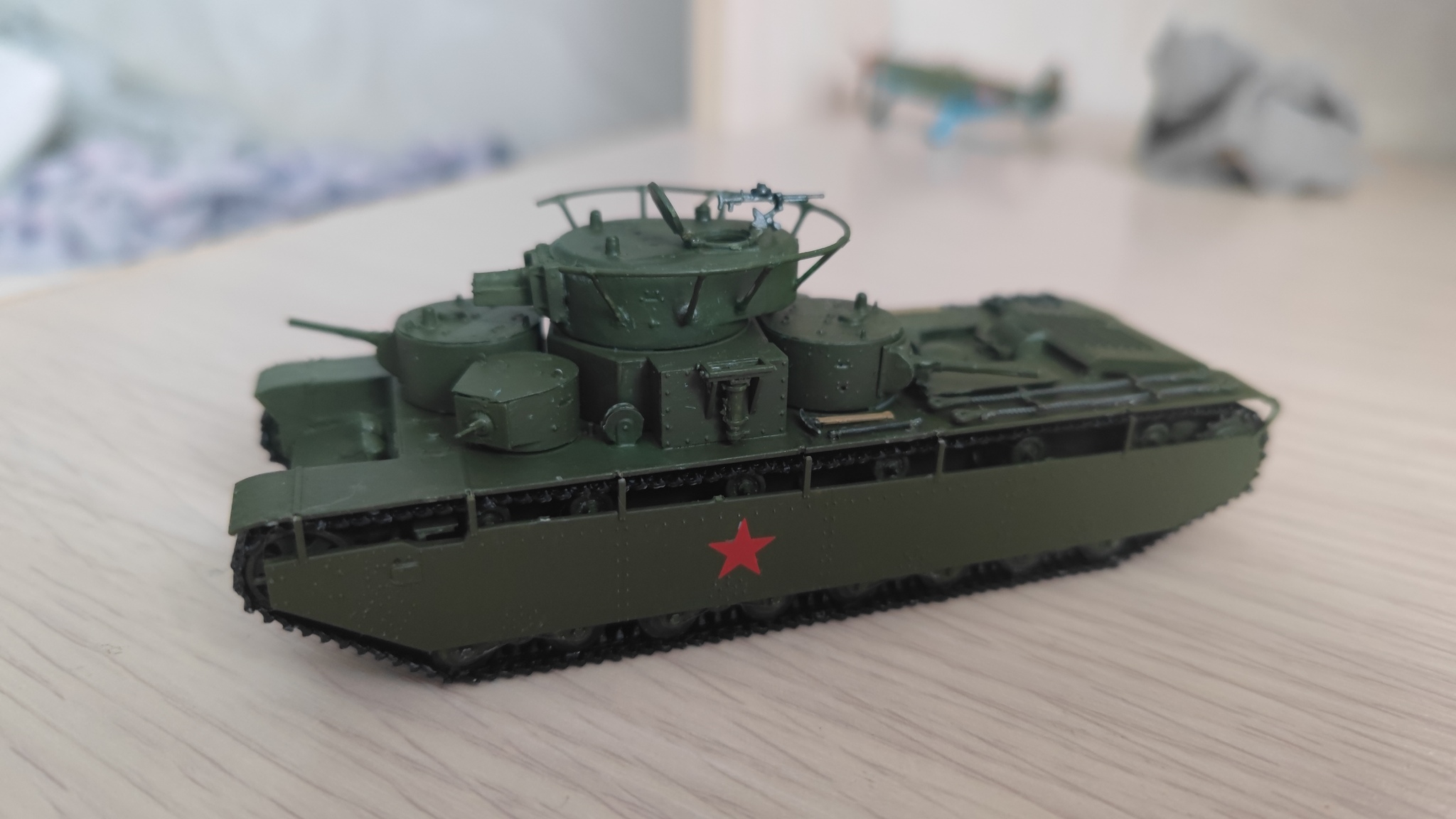 Первый опыт, звезда 1:72 танк т35 - Моё, Стендовый моделизм, 1:72, Длиннопост