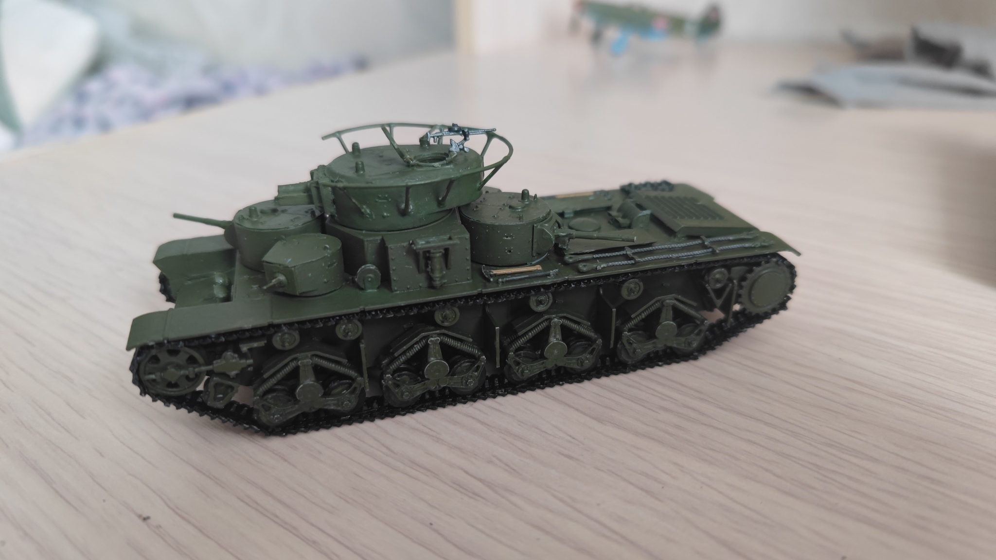 Первый опыт, звезда 1:72 танк т35 - Моё, Стендовый моделизм, 1:72, Длиннопост