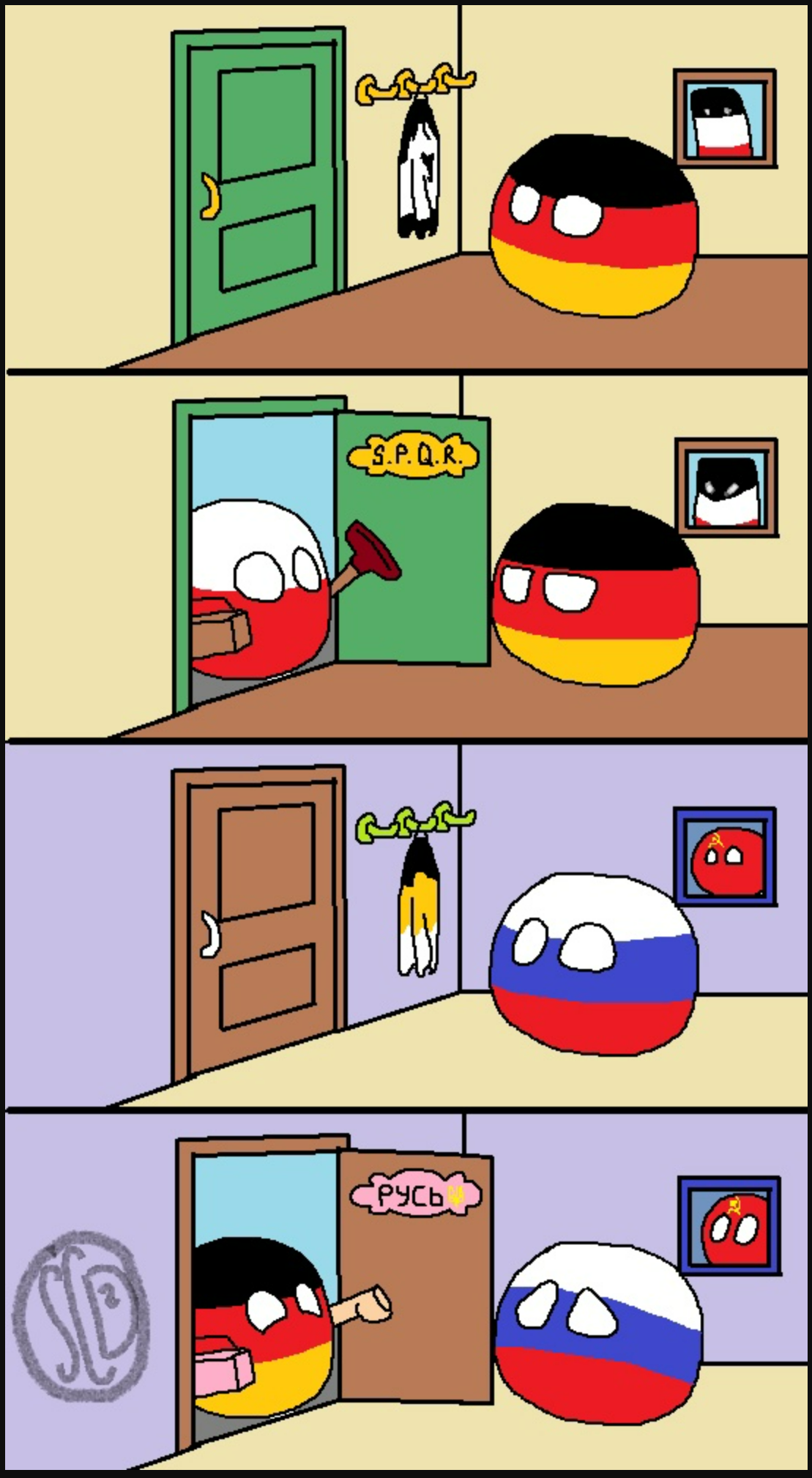 Plum...ber? - My, Countryballs, Scd, Russia, Germany, Poland, Politics