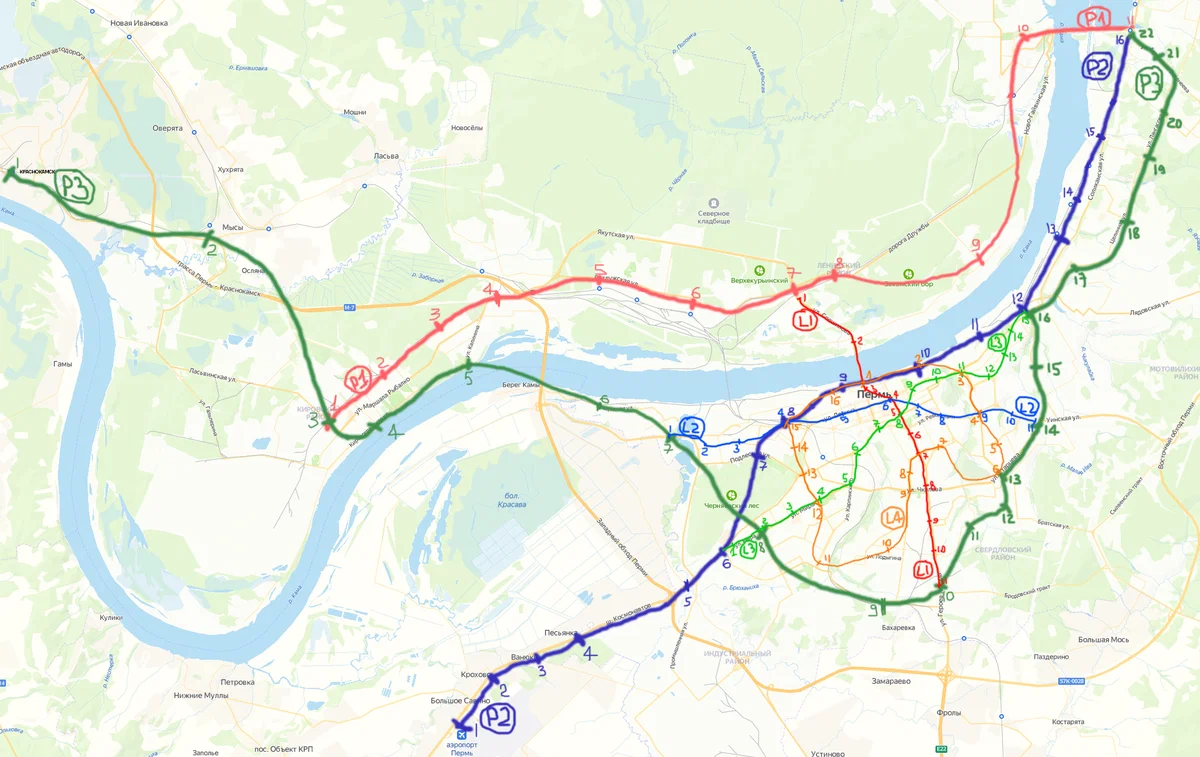 Пермское метро. Новая схема | Пикабу