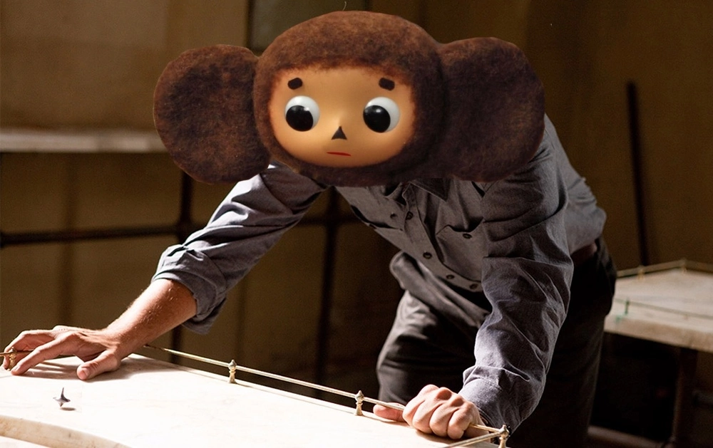 But what if Cheburashka spins the top, hoping that his whole life will actually turn out to be a dream, and not reality? - Start, Cheburashka, Spinning top, Movies, Spinning top (yula)