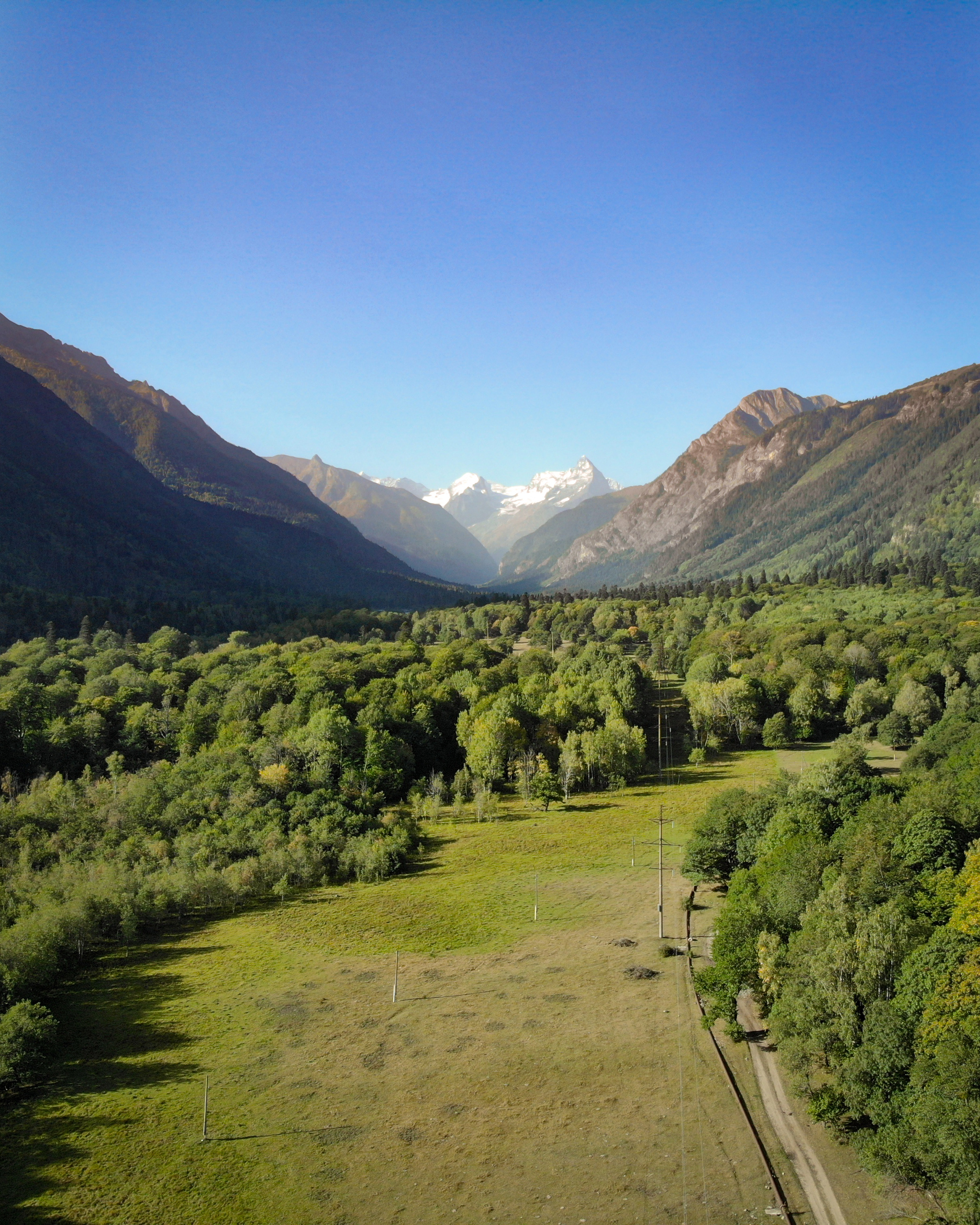 Autumn in the mountains - My, Autumn, The mountains, Road, Gorge, The photo, Aerial photography