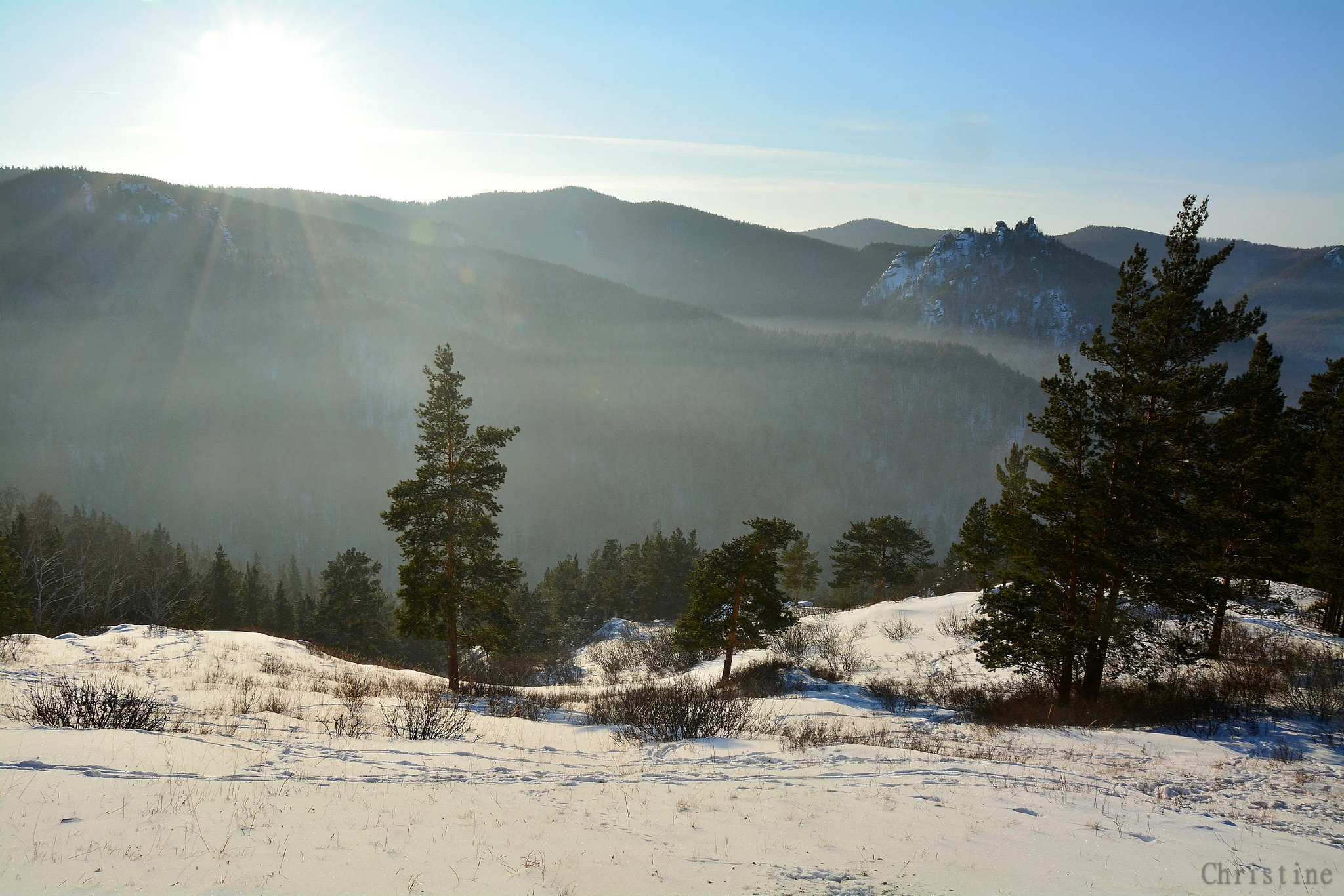 Walk on the Chinese wall. At -30 degrees - My, Siberia, Hike, Krasnoyarsk region, Krasnoyarsk pillars, Pillars reserve, Nature, freezing, Longpost, The rocks