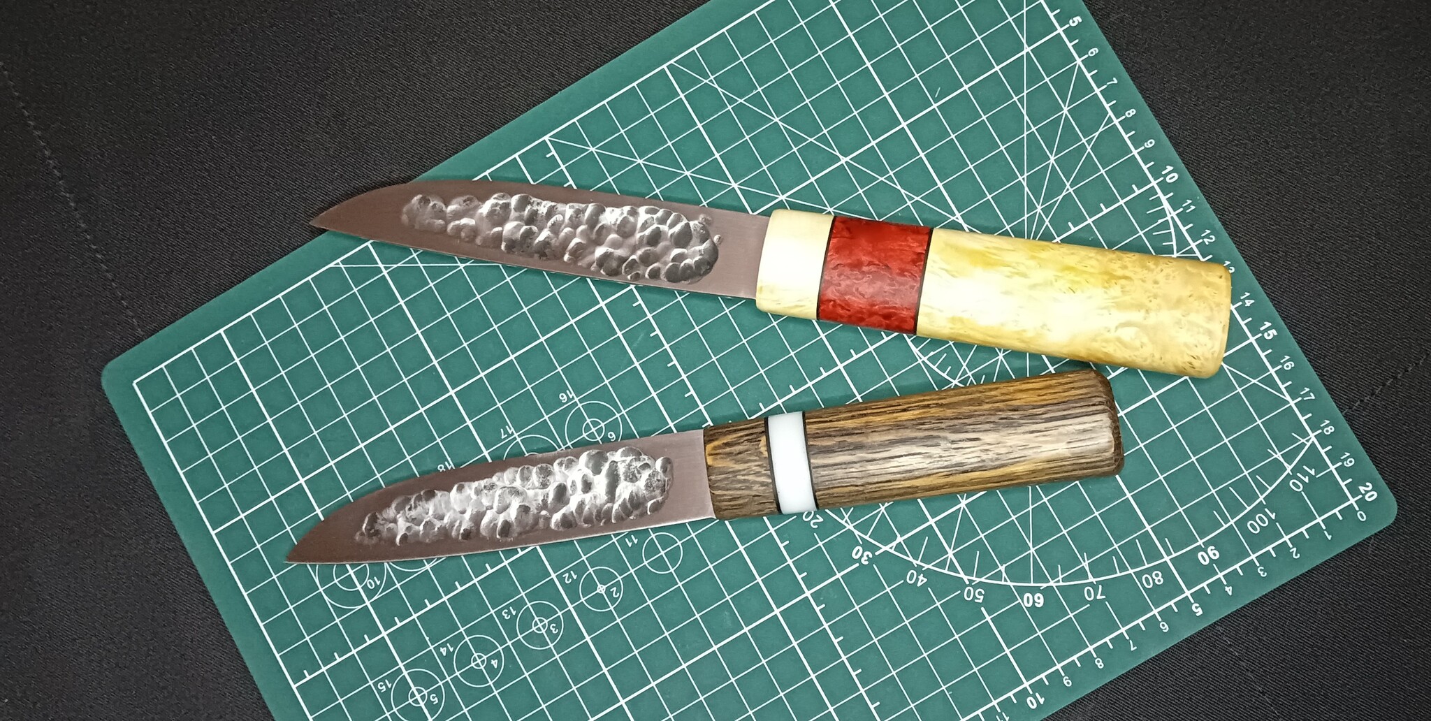 Два ножа из быстрореза (полотно от мехпилы и фреза)