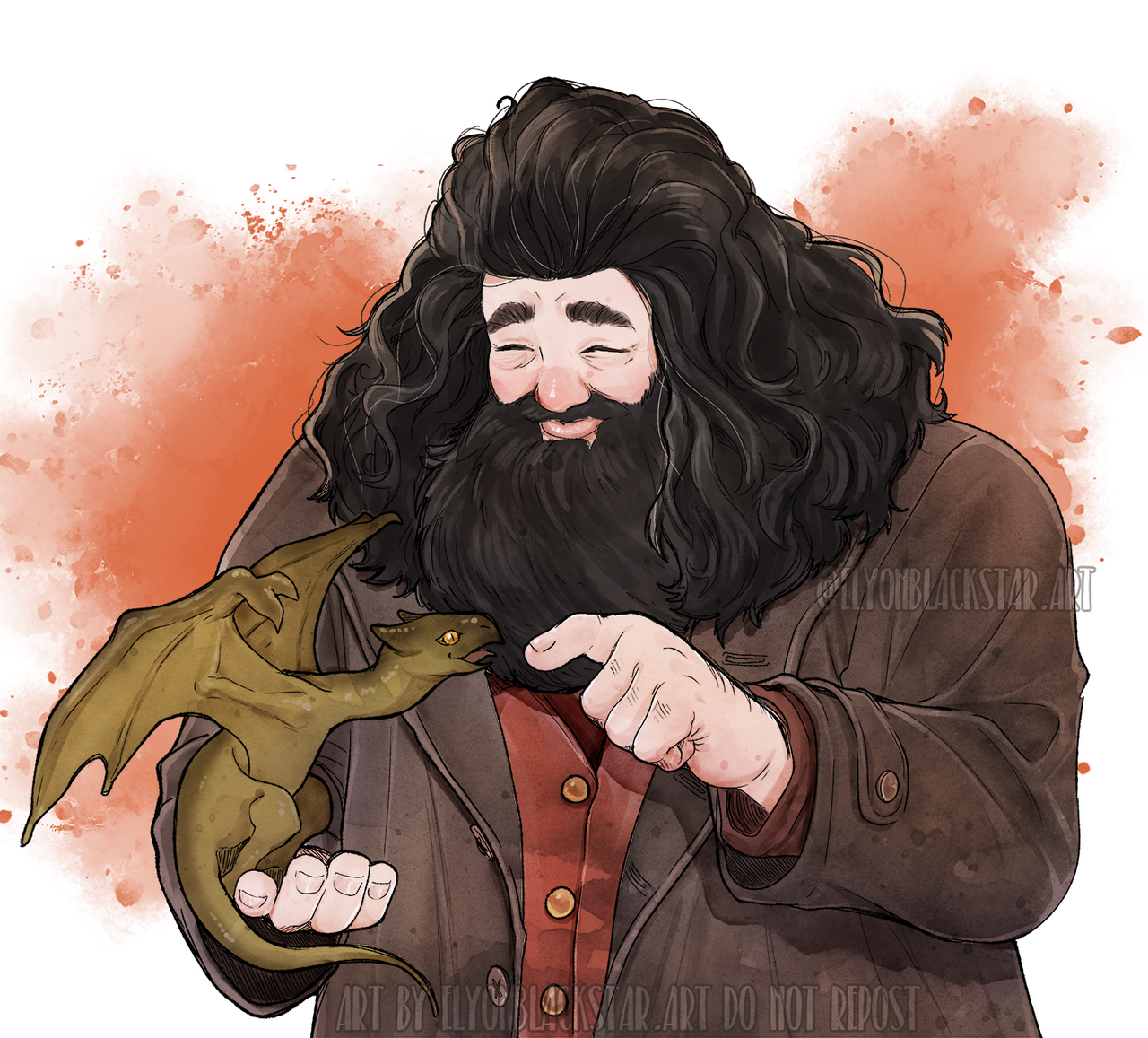 Thanks Hagrid... - Art, Harry Potter, Hagrid, Death, Hugs