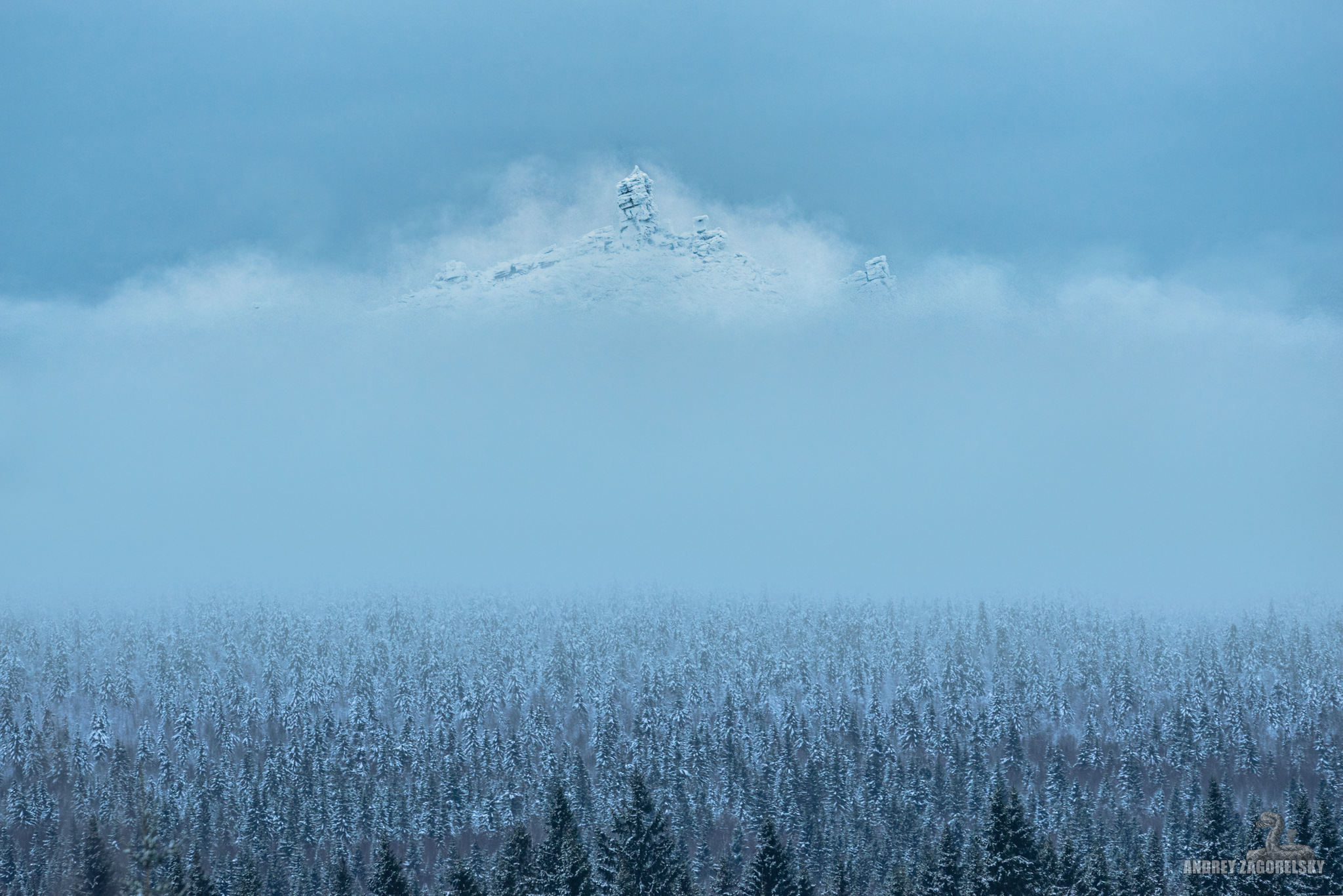 Fairytale castle in the clouds - My, The photo, Ural, The mountains, Commemorated Stone, Perm Territory