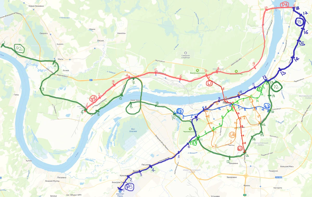 Пермское метро. Новая схема | Пикабу