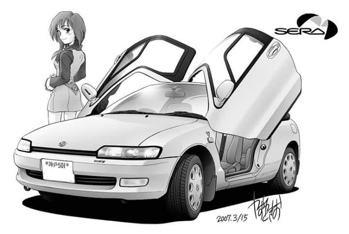 beauty and elegance) - Art, Anime, Anime art, Toyota, Japanese car industry