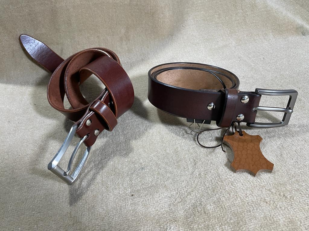 Pair of straps - My, Natural leather, Leather, Leather products, Accessories, Male, Longpost, Needlework without process