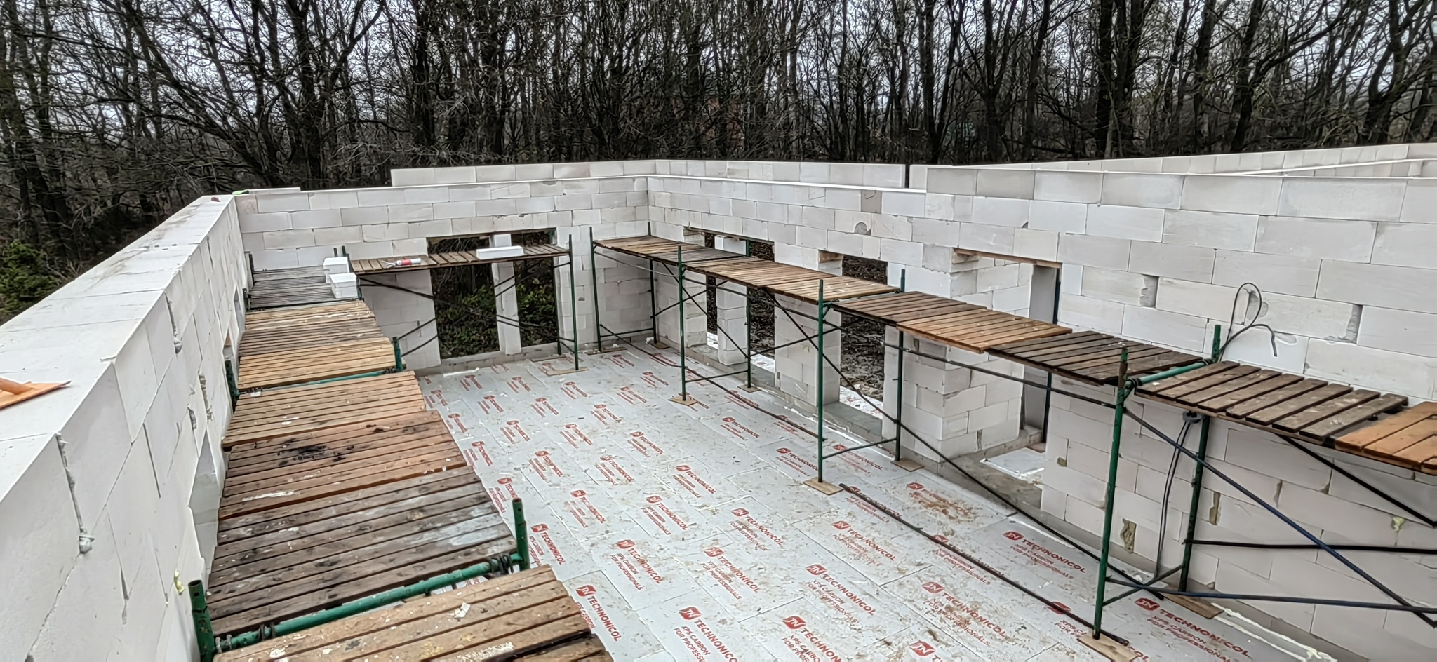 Box in 82 days - My, Building, House, Aerated concrete, With your own hands, Longpost, The photo