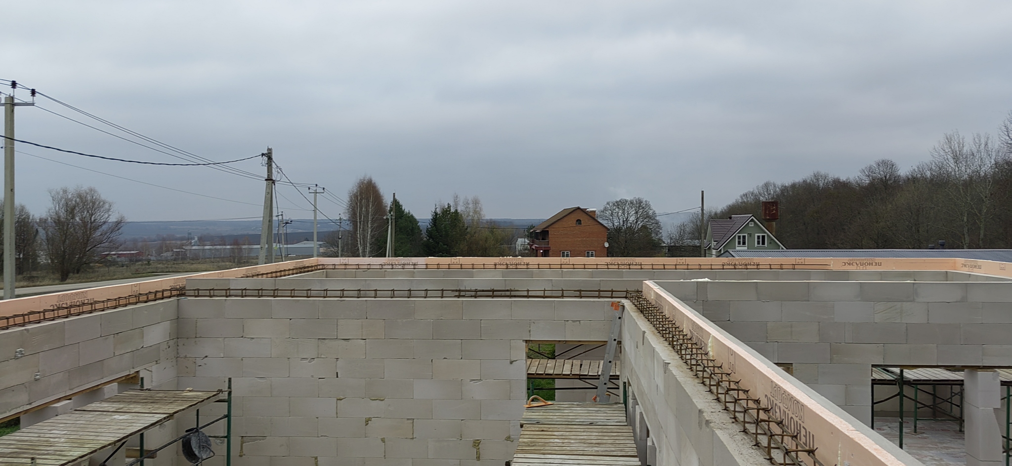 Box in 82 days - My, Building, House, Aerated concrete, With your own hands, Longpost, The photo