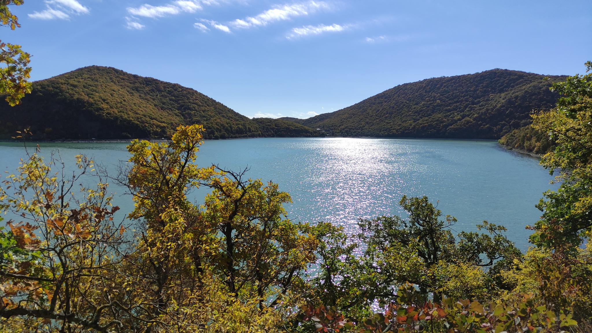 Autumn on Lake Abrau - My, Novorossiysk, Abrau-Durso, Lake Abrau, Autumn, Russia, The photo