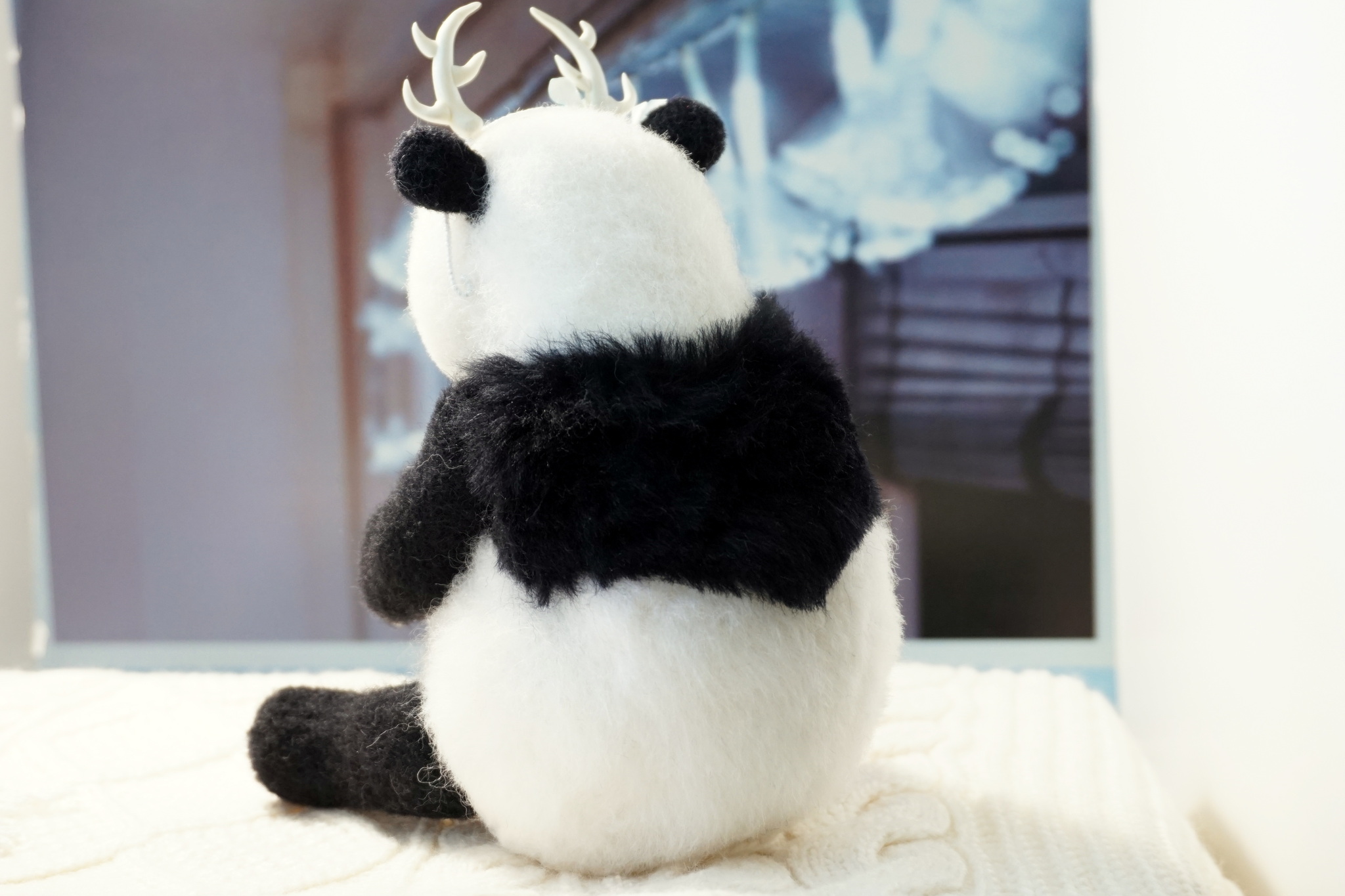 Handmade toy - panda - My, Author's toy, Handmade, Hobby, Soft toy, Panda, Panda Girl, The Bears, Milota, Interior toy, Wool toy, not a toy, Wild animals, wildlife, Longpost