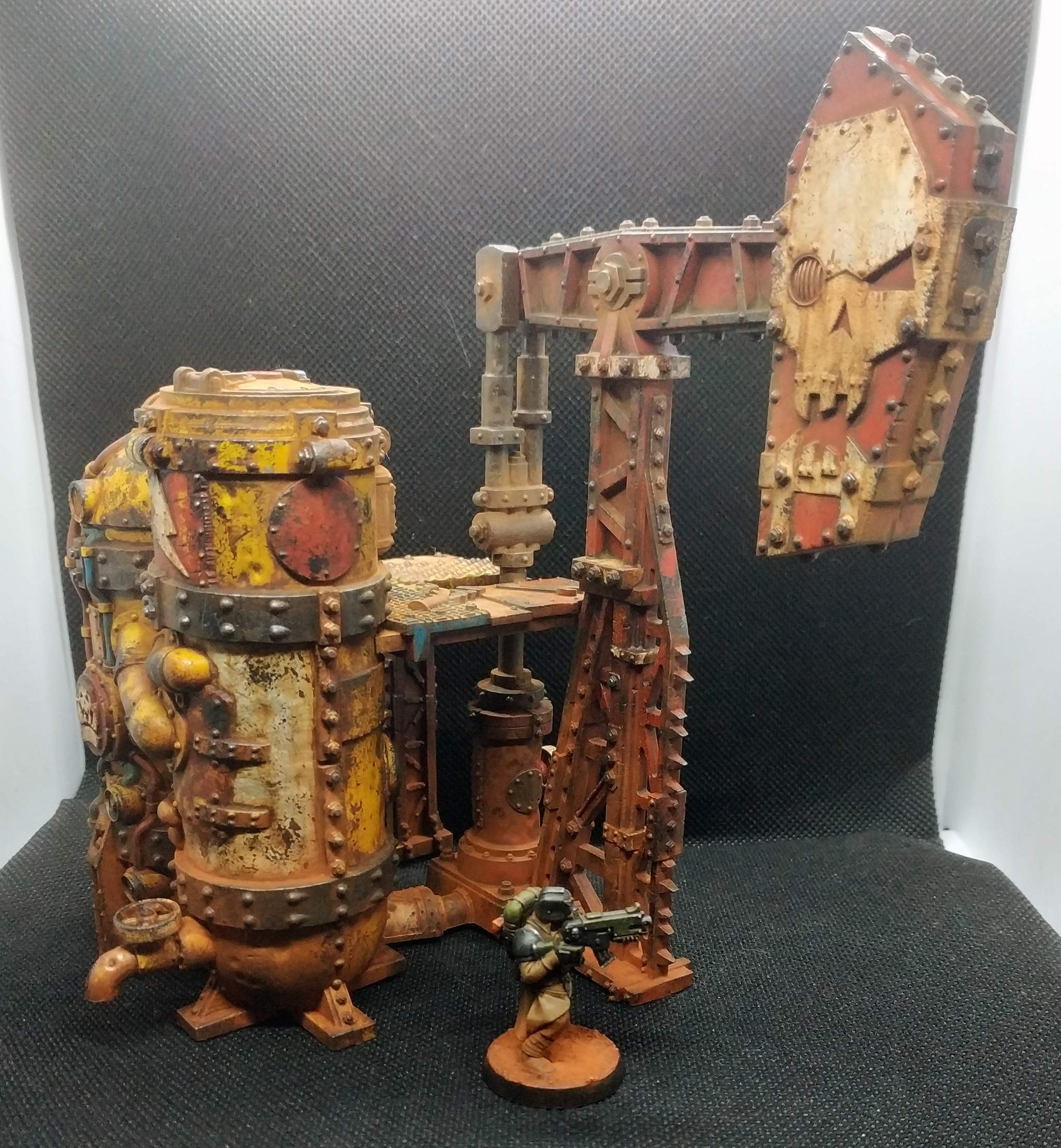 Killteam Octarius part three terrain - My, Modeling, Painting miniatures, Wh miniatures, Warhammer 40k, Warhammer, Miniature, Terrane, Orcs, Krieg, Killteam, Death korps of krieg, Longpost