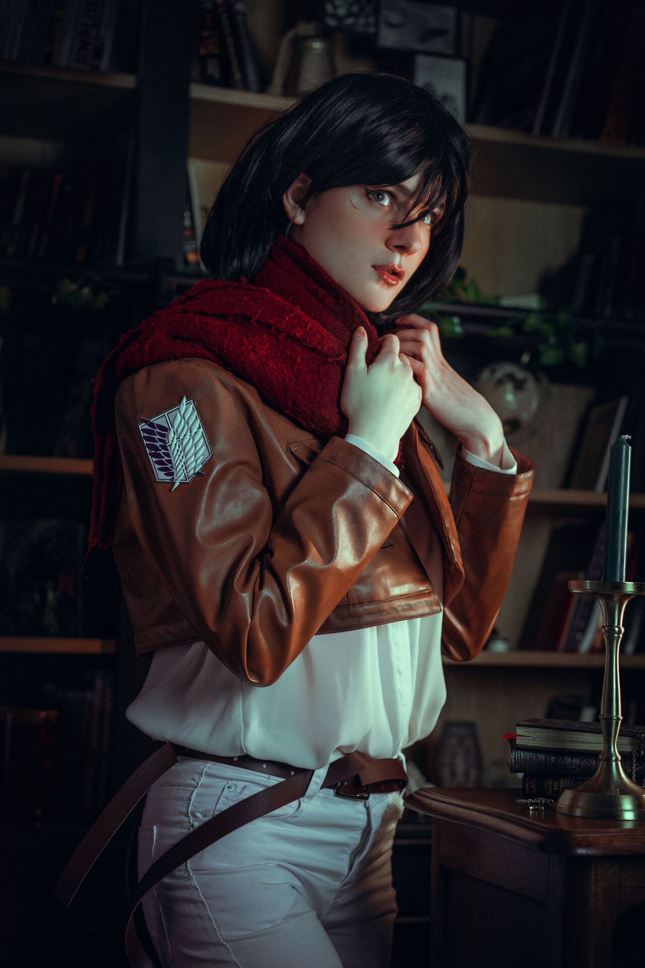 Mikasa by ShaeUnderscore - NSFW, Girls, Anime, Attack of the Titans, Shaeunderscore, Mikasa Ackerman, Erotic, Underwear, Booty, Boobs, Cameltoe, Longpost