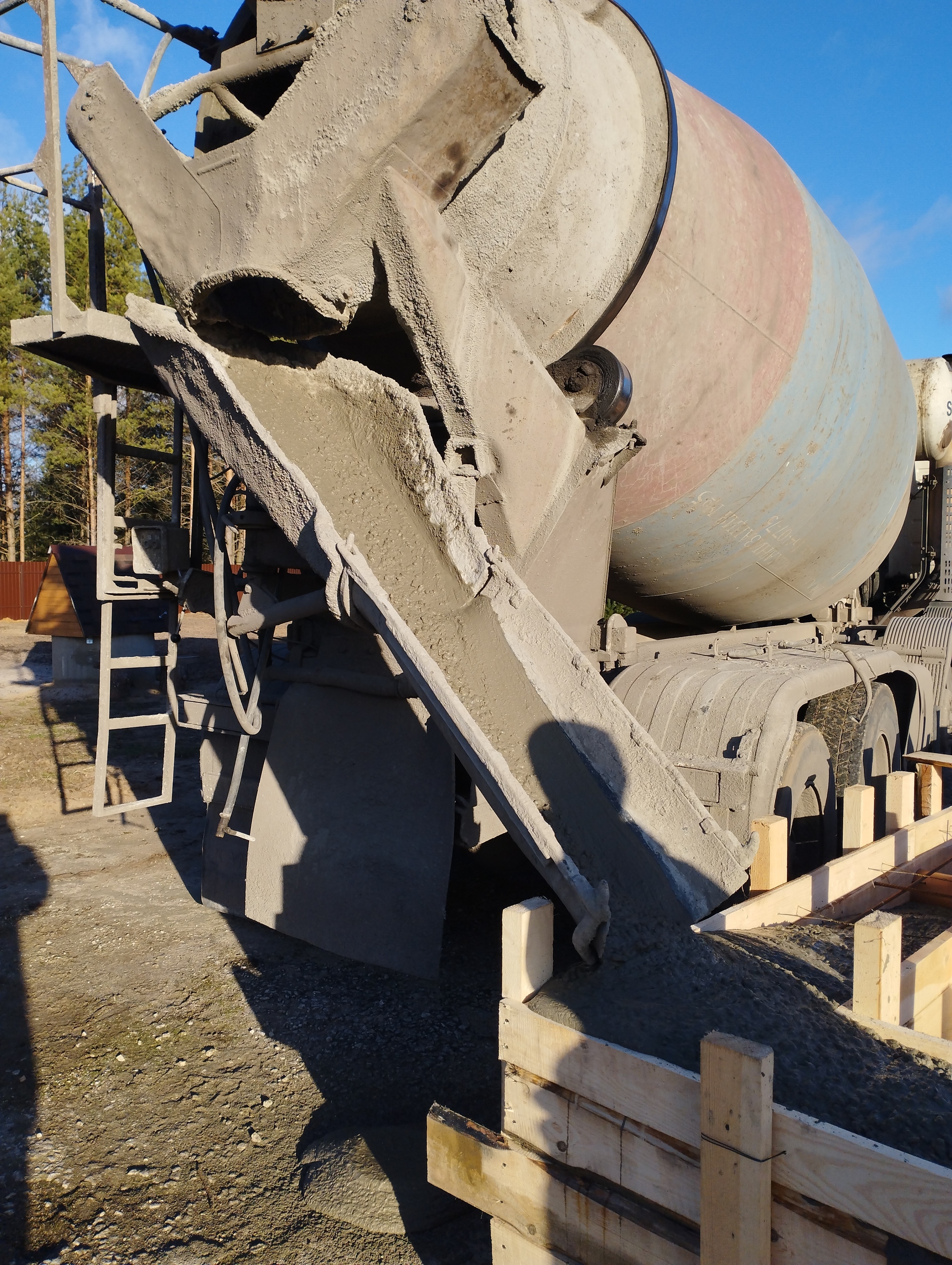 Strip foundation on the former airstrip - My, Building, Strip foundation, Formwork, Concrete