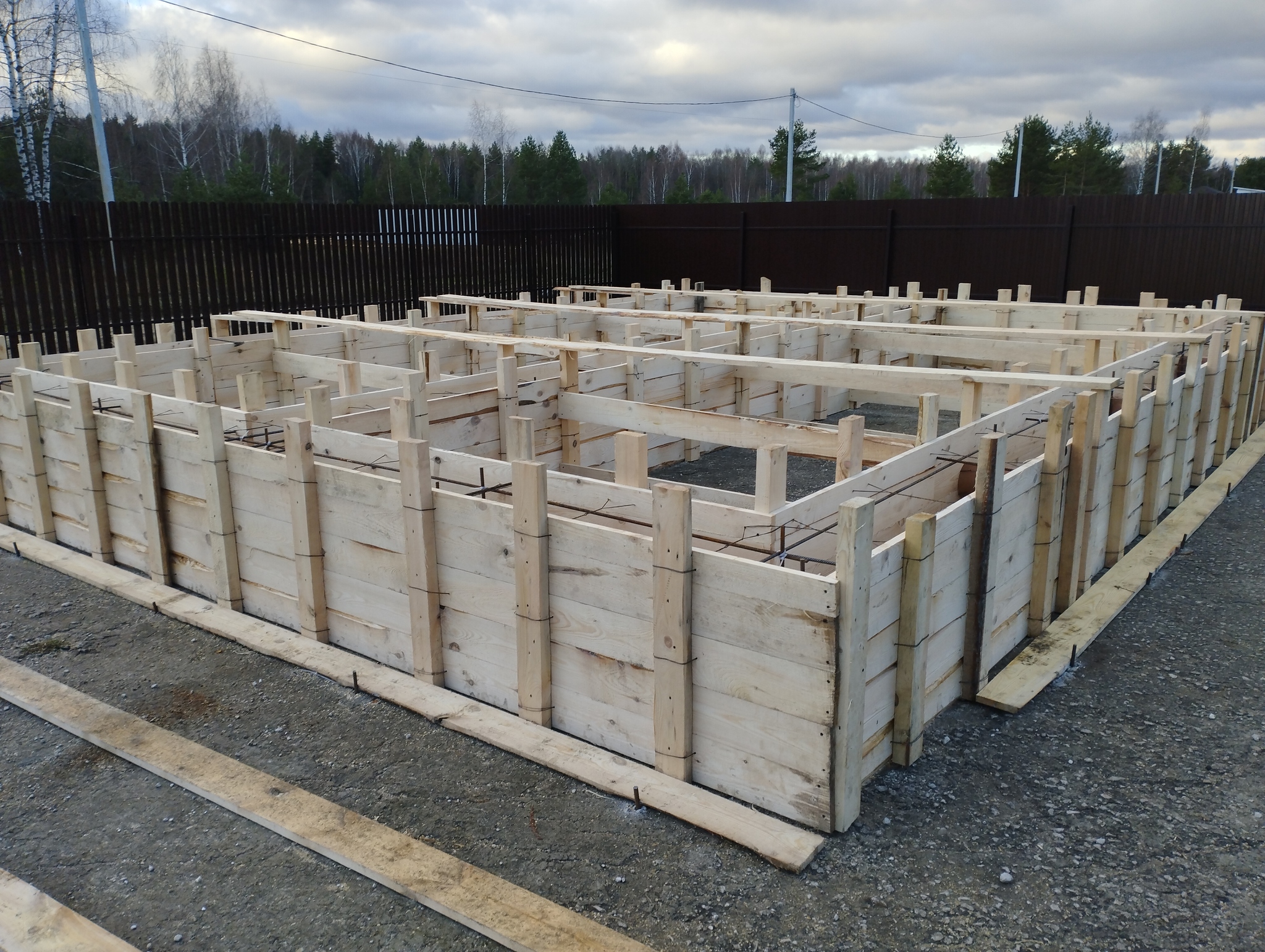 Strip foundation on the former airstrip - My, Building, Strip foundation, Formwork, Concrete