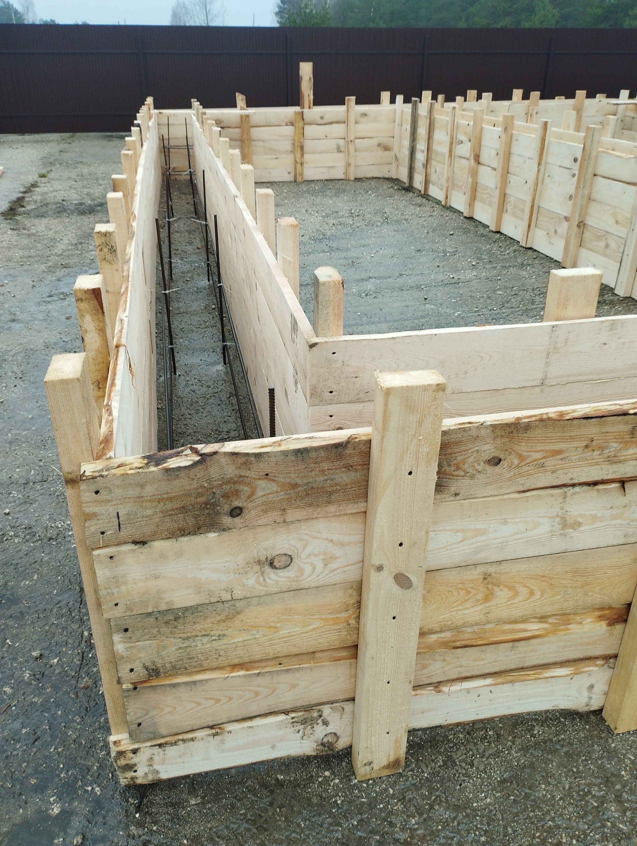 Strip foundation on the former airstrip - My, Building, Strip foundation, Formwork, Concrete