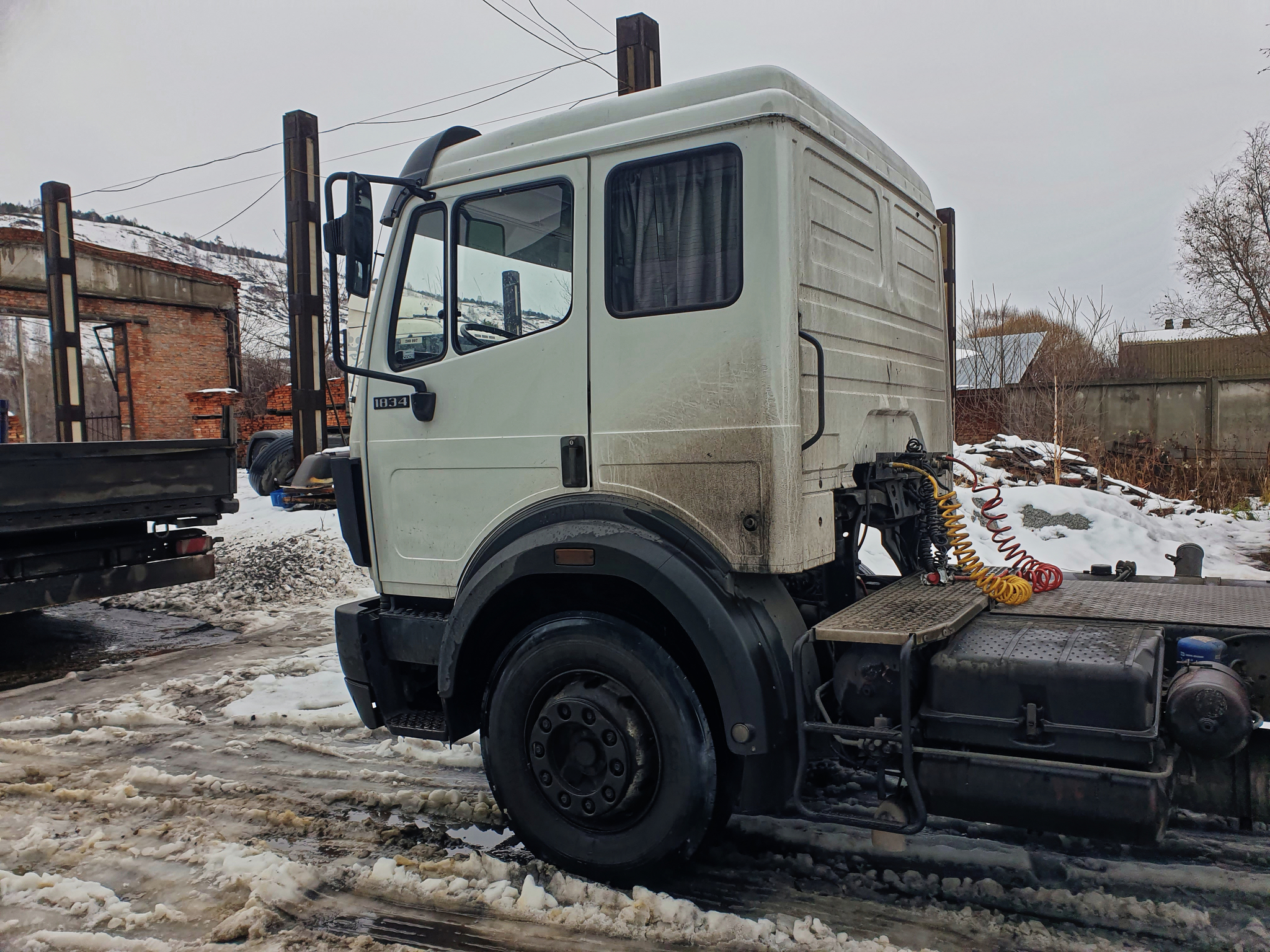 Мои истории. Глава 1-я. «Знакомство с Mersedes-benz1834, или старый-добрый Немец» - Моё, Дальнобойщики, Фура, Водитель, Грузовик, Длиннопост