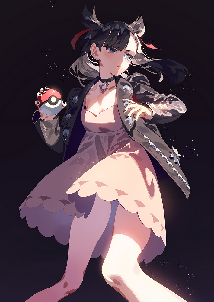 Marnie - Art, Anime, Anime art, Pokemon, Pokemon sword and shield, Fajyobore, Games, Girls, Pokeball, Choker, Longpost