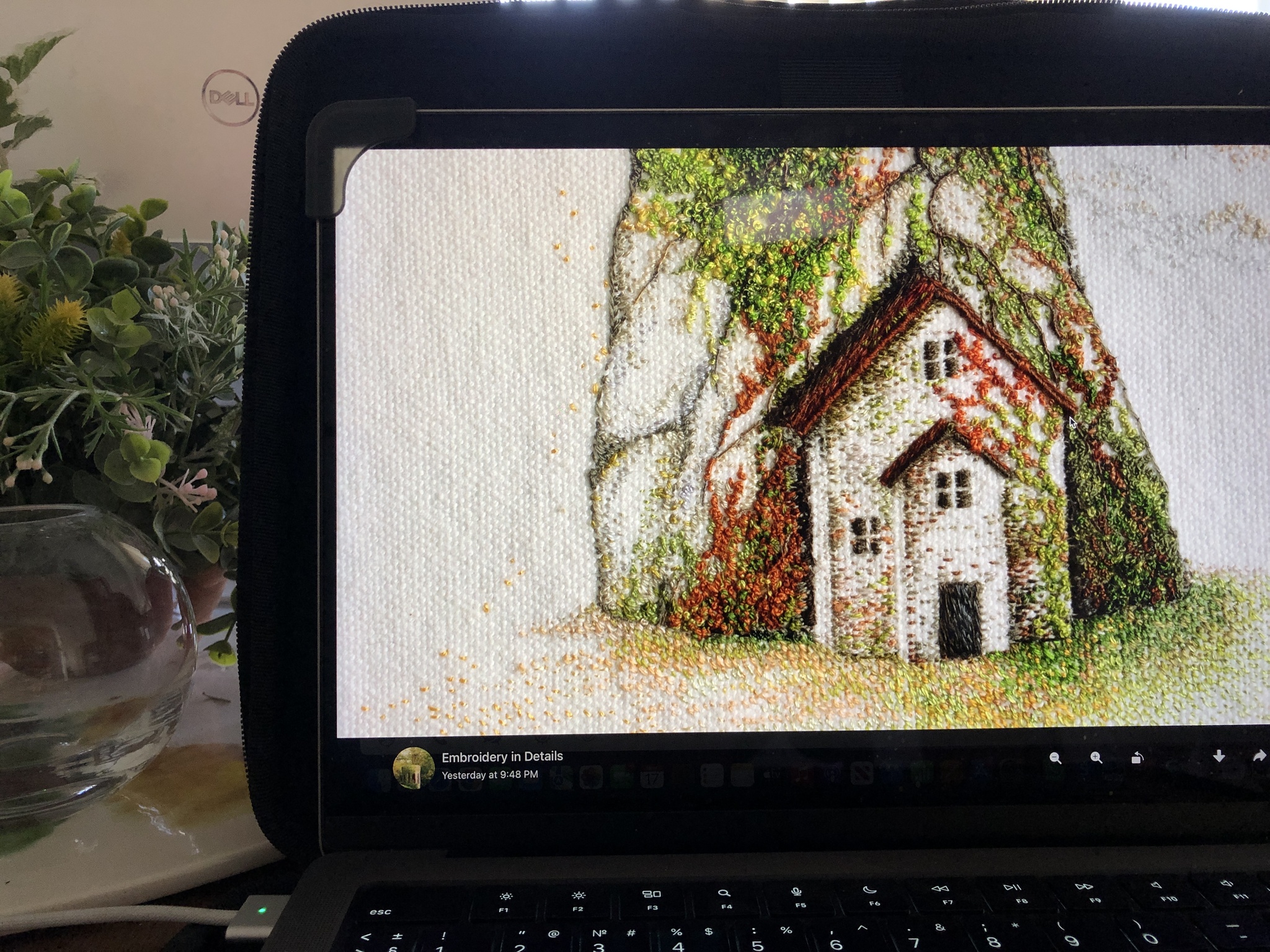 House, completed - Embroidery, Needlework with process, With your own hands, Longpost