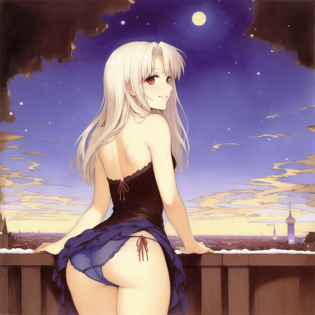 Illyasviel von Einzbern - NSFW, Anime Art, Аниме, Illyasviel Von Einzbern, Fate, Fate Grand Order, Novelai, Длиннопост