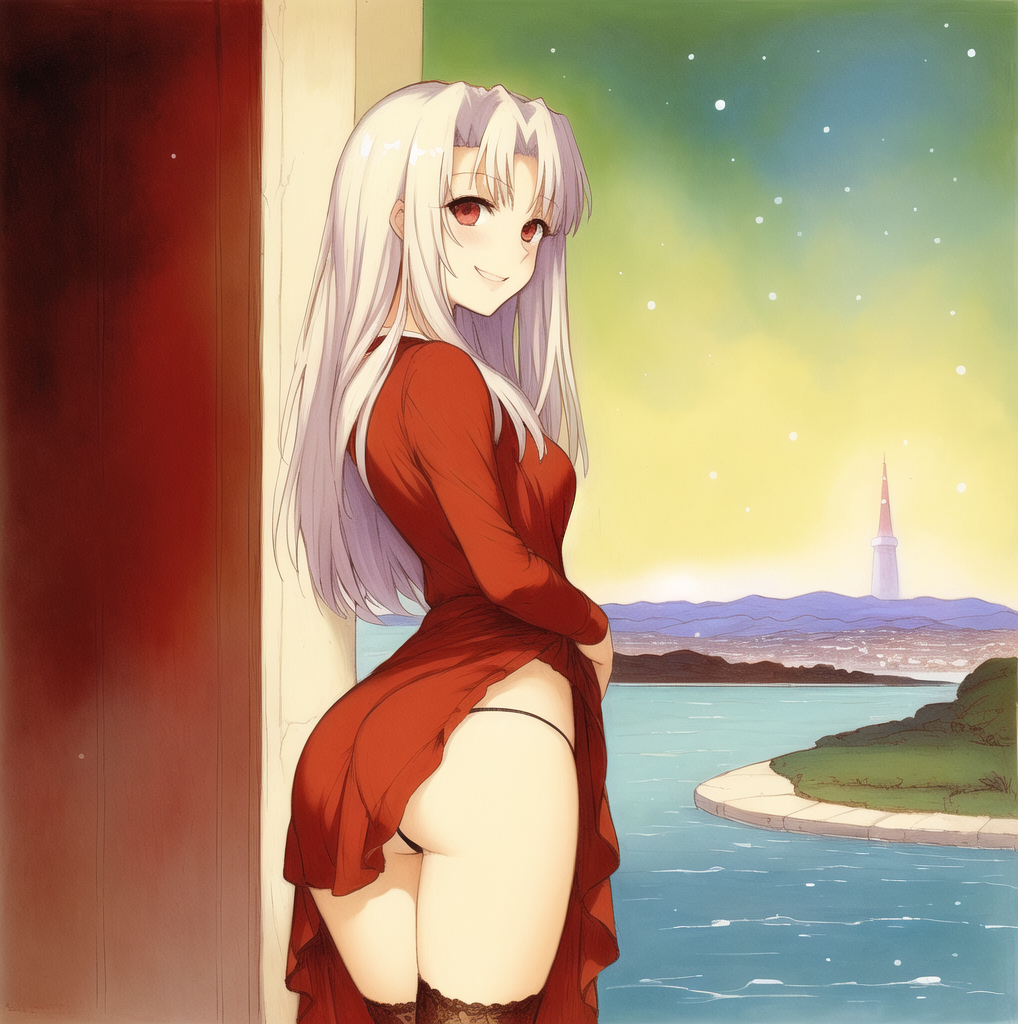 Illyasviel von Einzbern - NSFW, Anime Art, Аниме, Illyasviel Von Einzbern, Fate, Fate Grand Order, Novelai, Длиннопост