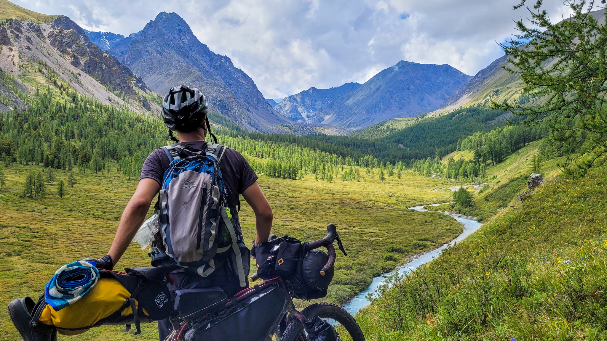 Cycling tour of the Sakhalin people in the Altai Mountains. Part 6 - My, Altai Republic, Bikepacking, Camping, Tent, Travel across Russia, Longpost