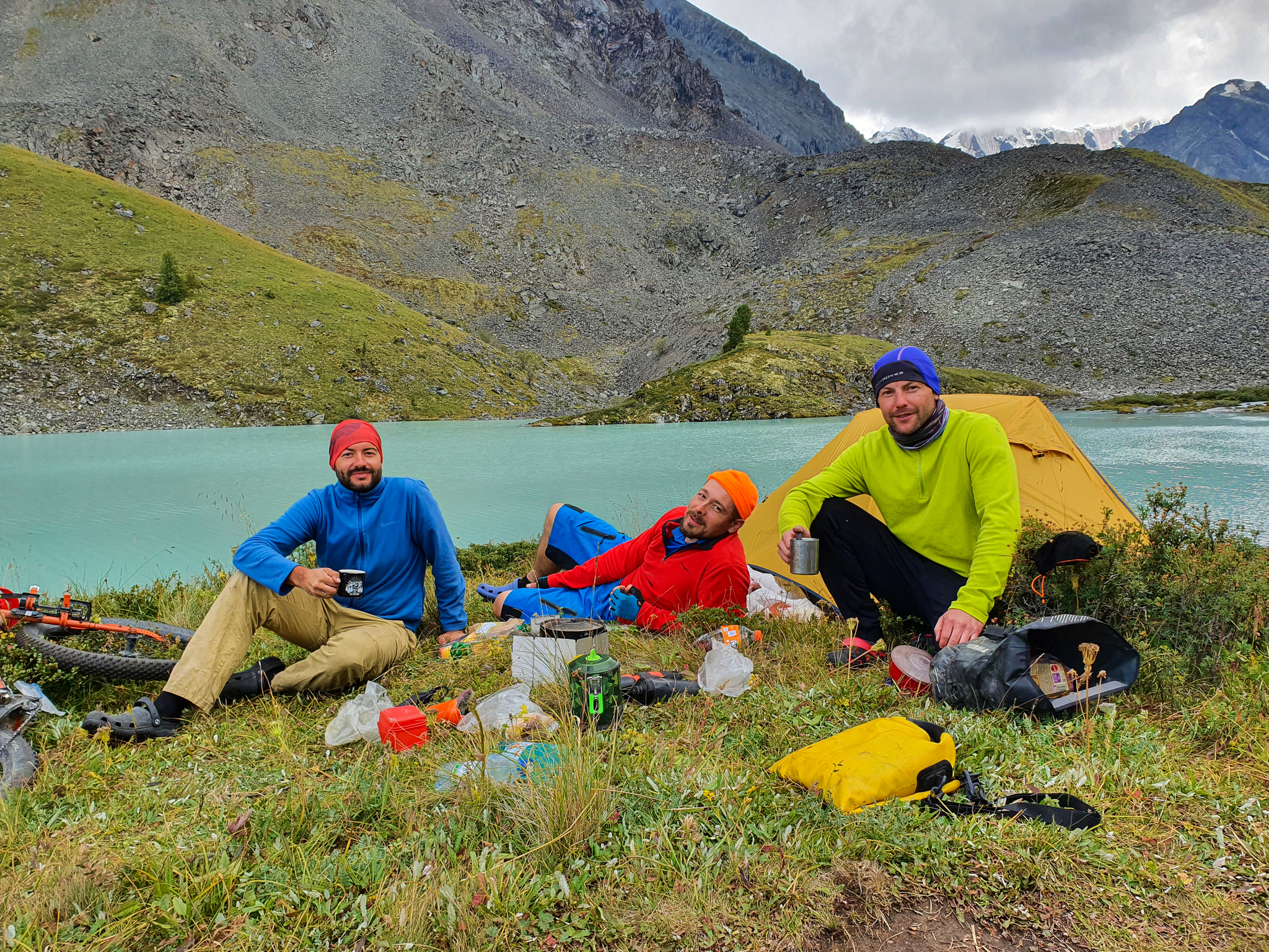 Cycling tour of the Sakhalin people in the Altai Mountains. Part 6 - My, Altai Republic, Bikepacking, Camping, Tent, Travel across Russia, Longpost